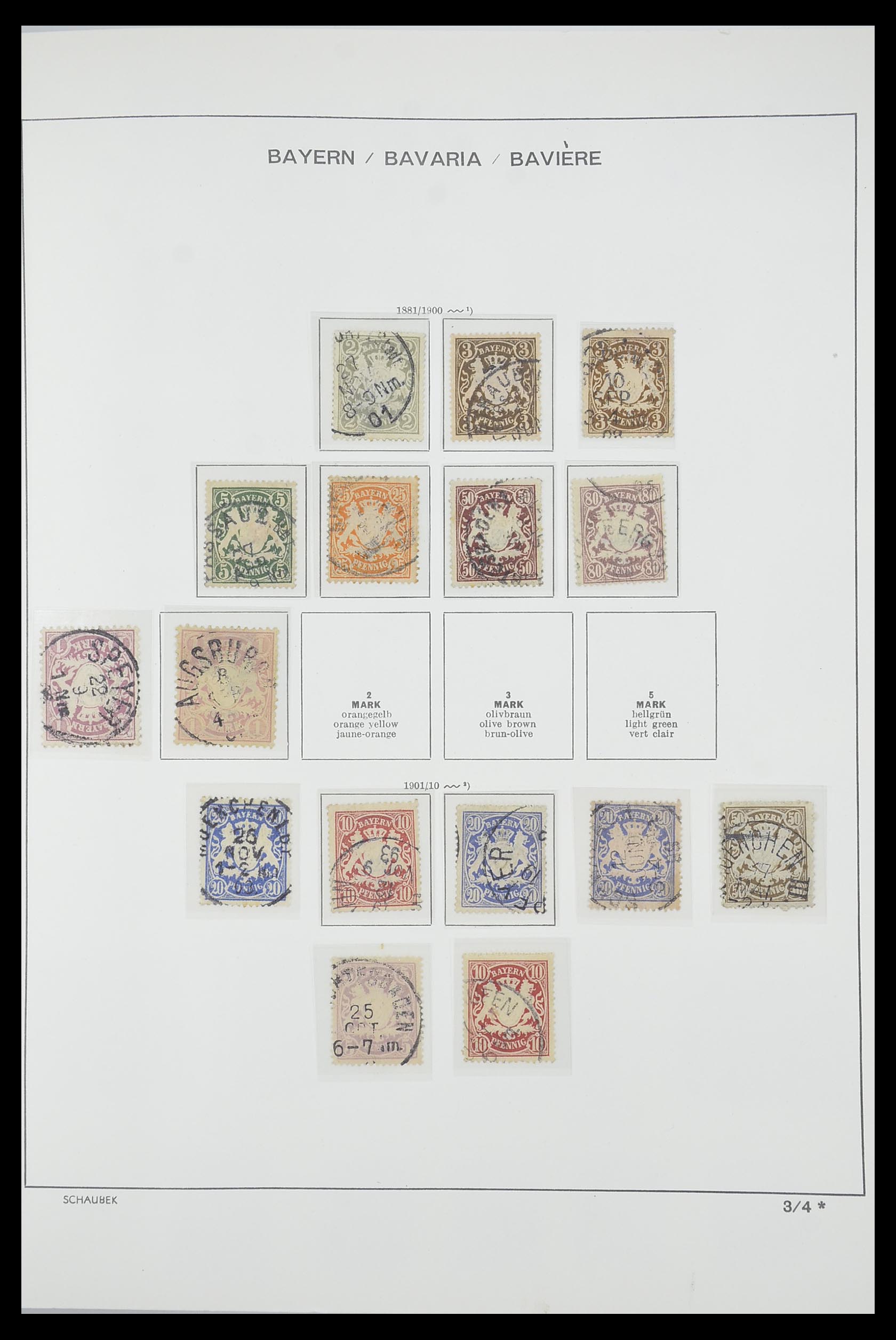 33694 027 - Stamp collection 33694 Germany 1851-1946.