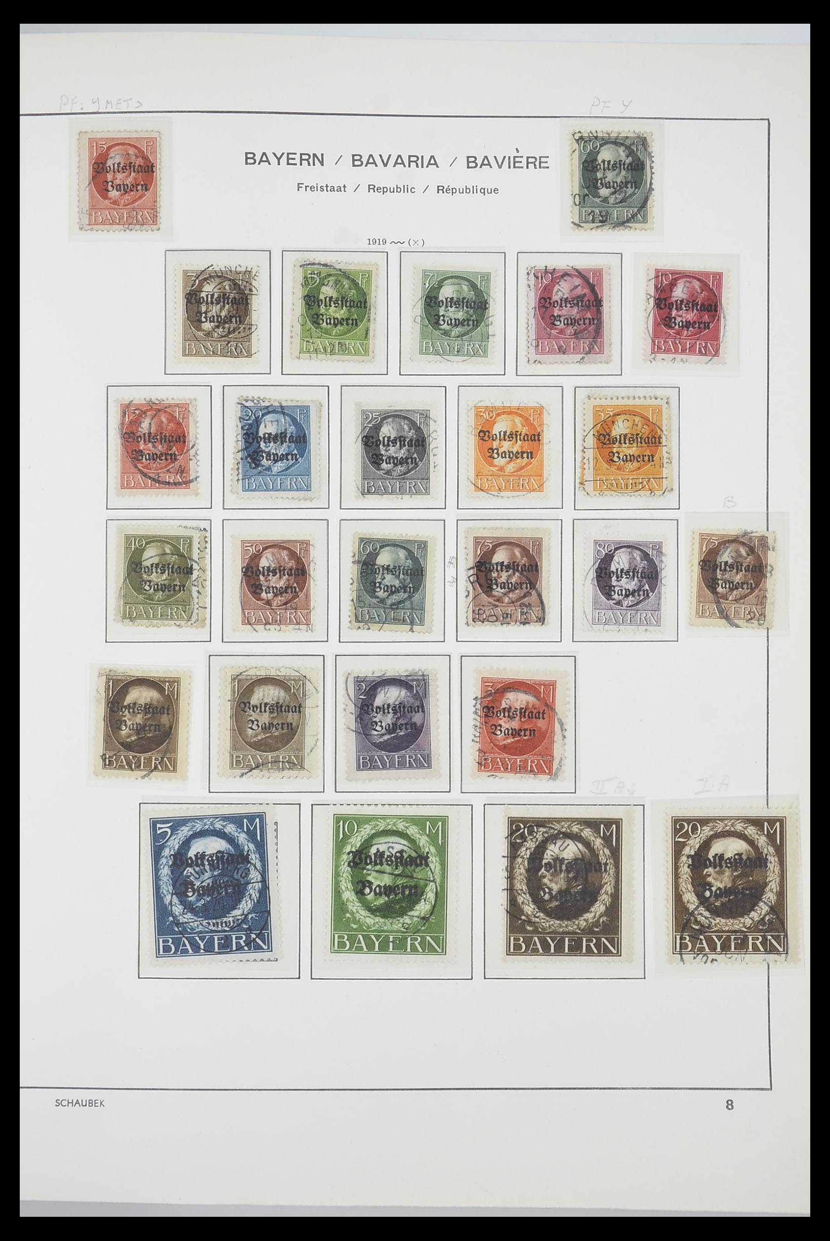33694 032 - Stamp collection 33694 Germany 1851-1946.