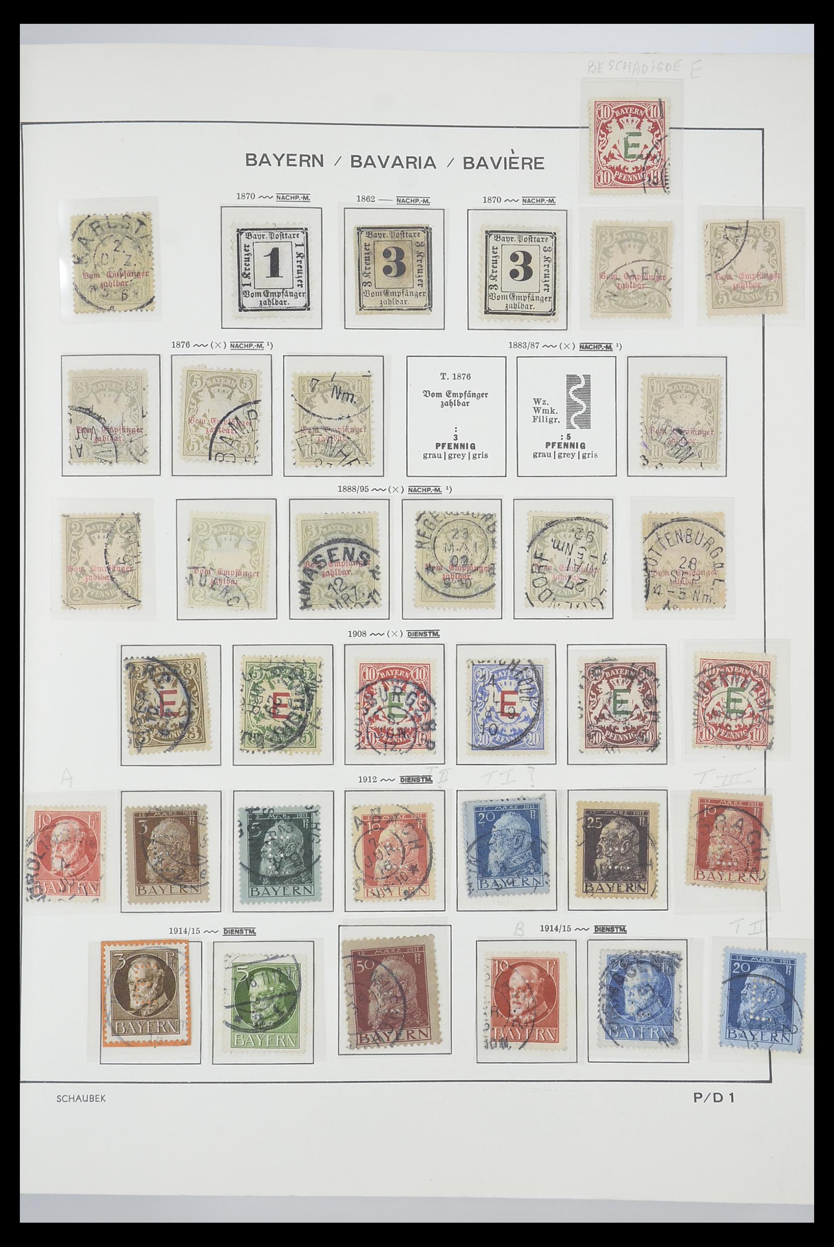 33694 038 - Stamp collection 33694 Germany 1851-1946.