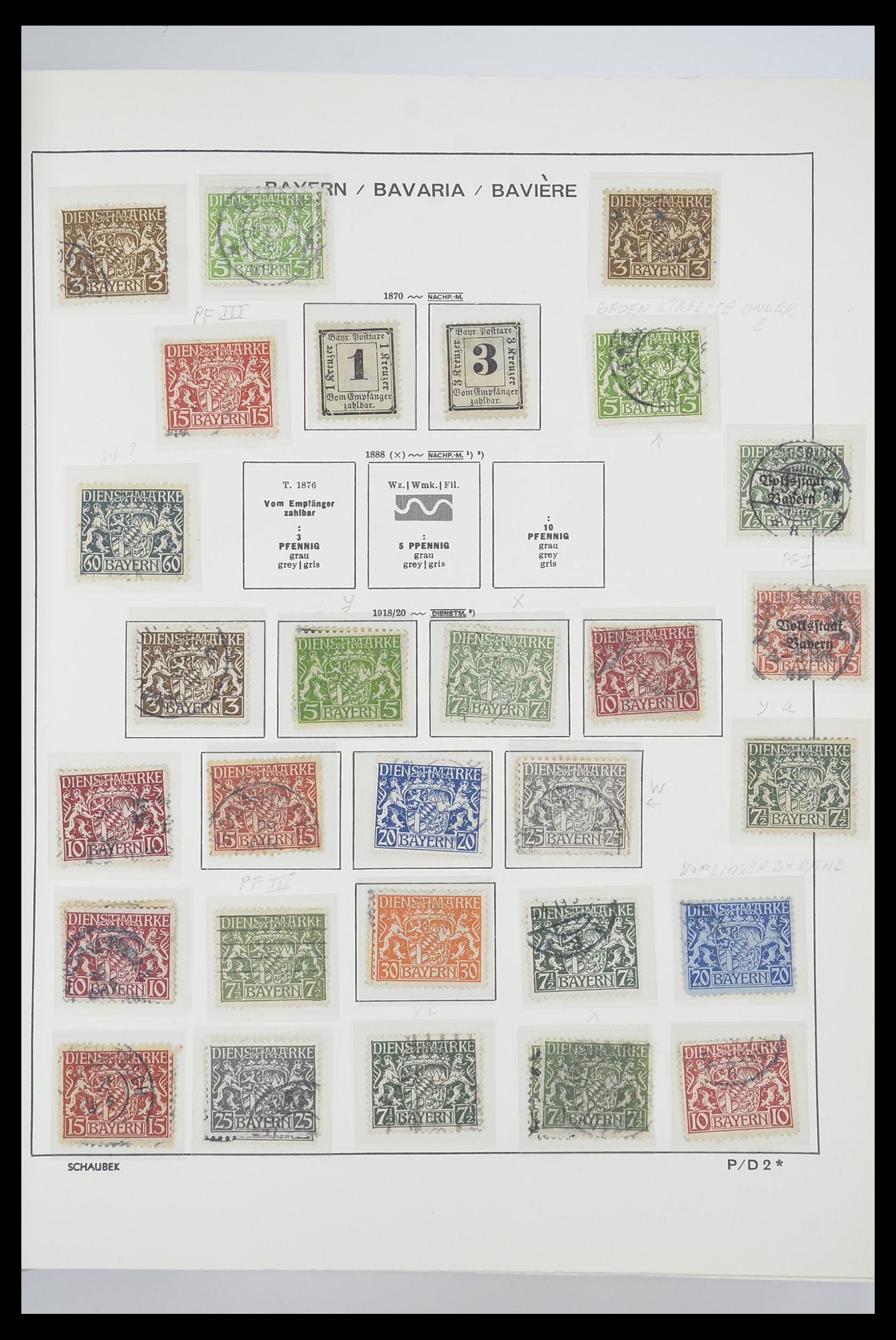33694 040 - Stamp collection 33694 Germany 1851-1946.