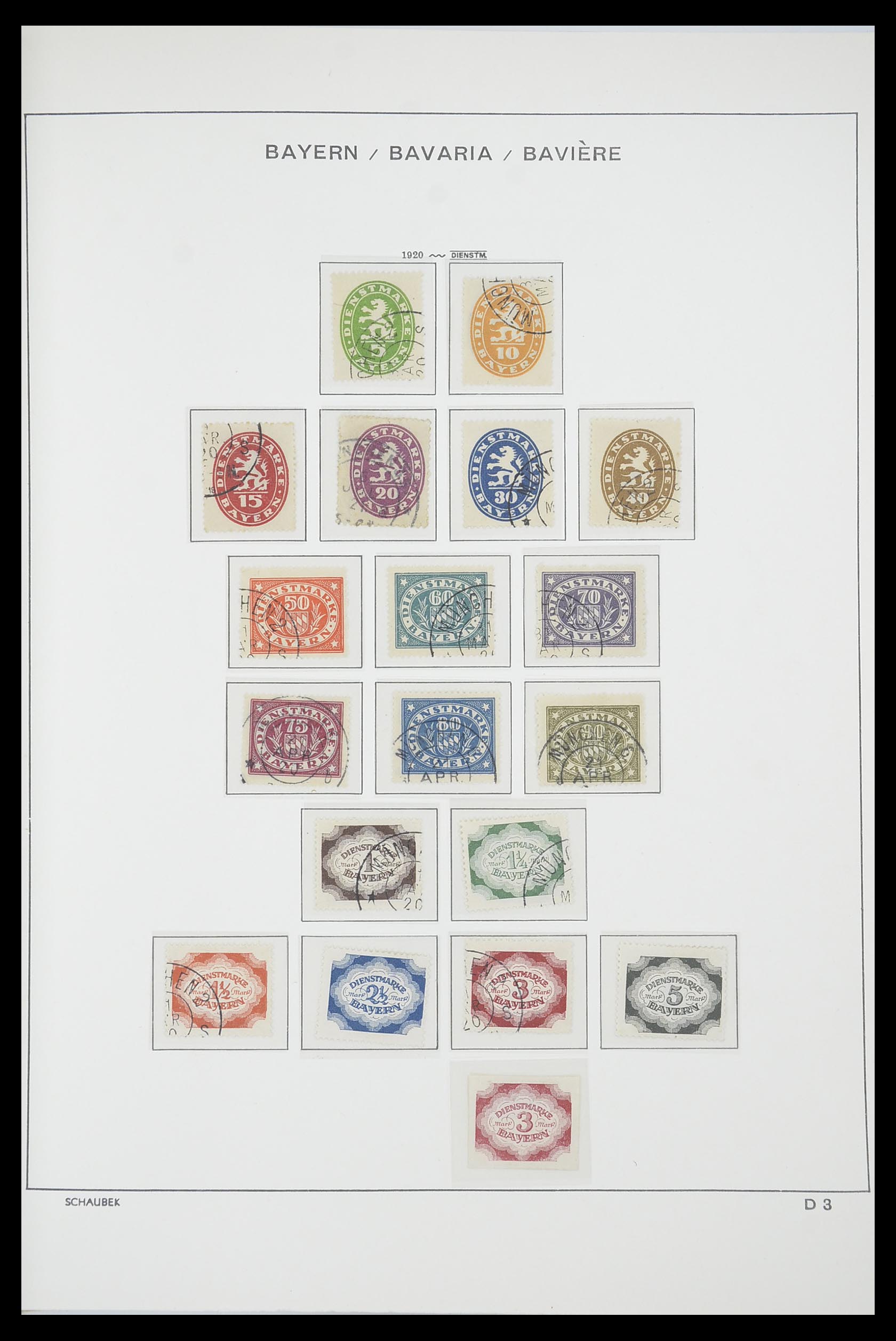 33694 041 - Stamp collection 33694 Germany 1851-1946.