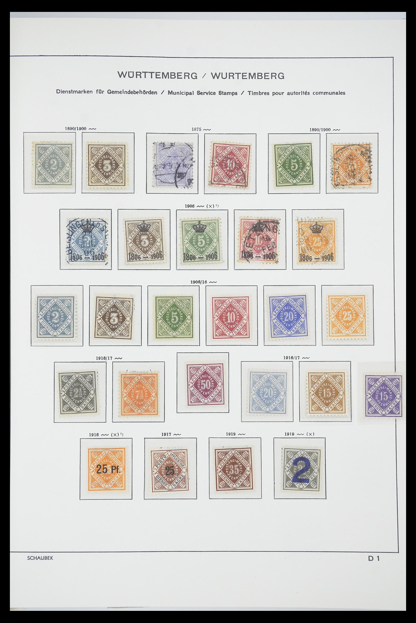 33694 048 - Postzegelverzameling 33694 Duitsland 1851-1946.
