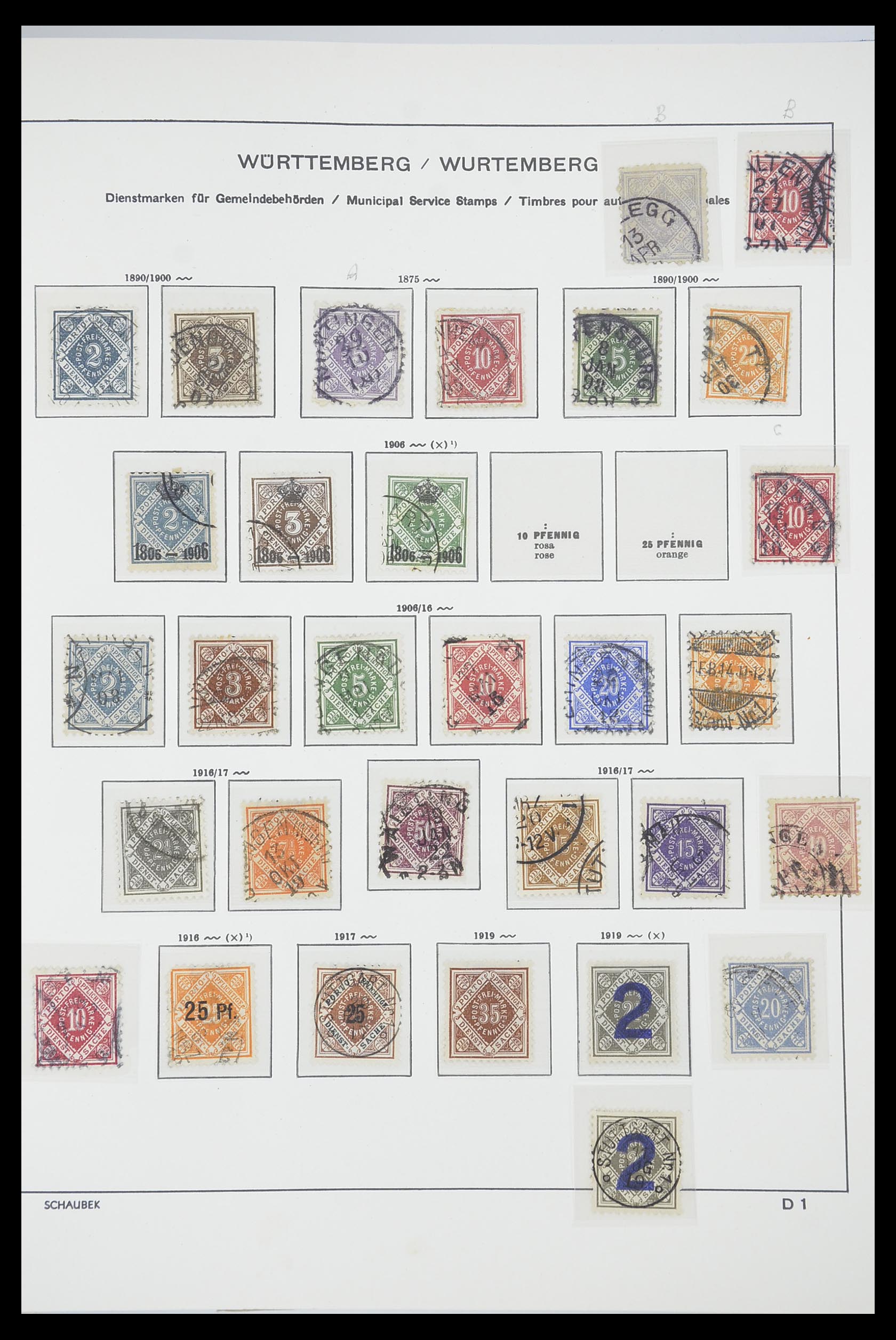 33694 049 - Stamp collection 33694 Germany 1851-1946.