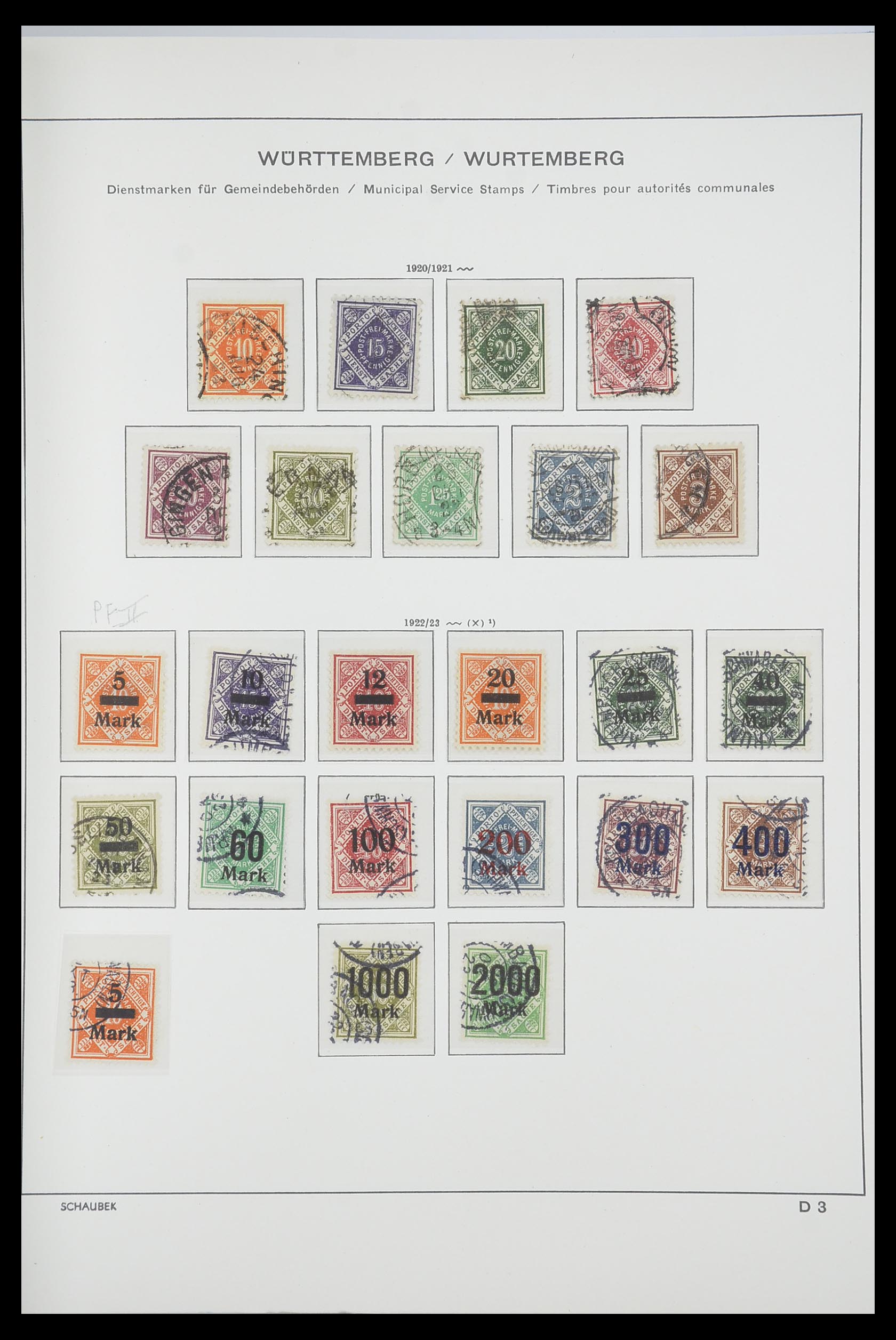 33694 053 - Stamp collection 33694 Germany 1851-1946.