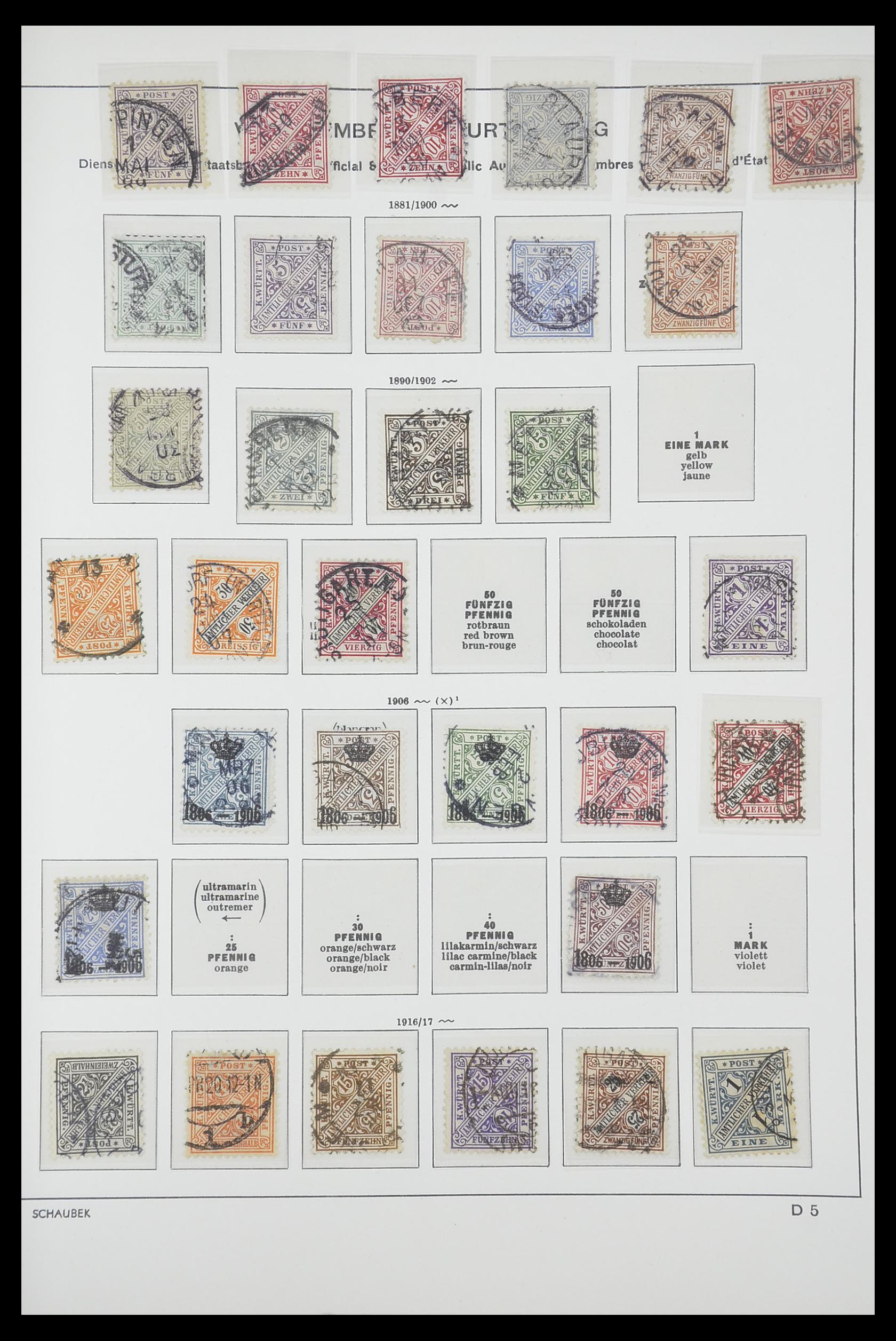 33694 057 - Stamp collection 33694 Germany 1851-1946.