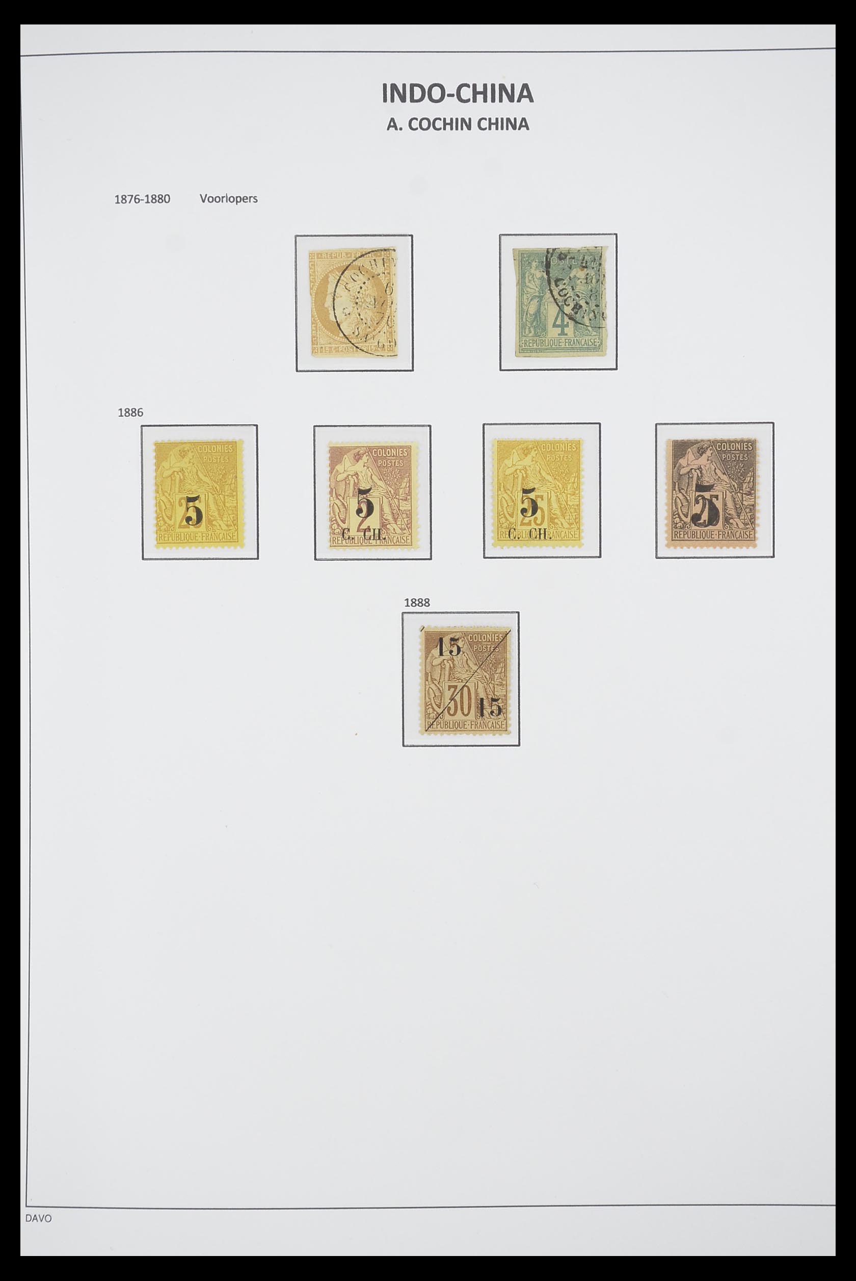 33695 001 - Postzegelverzameling 33695 Indochina 1876-1946.