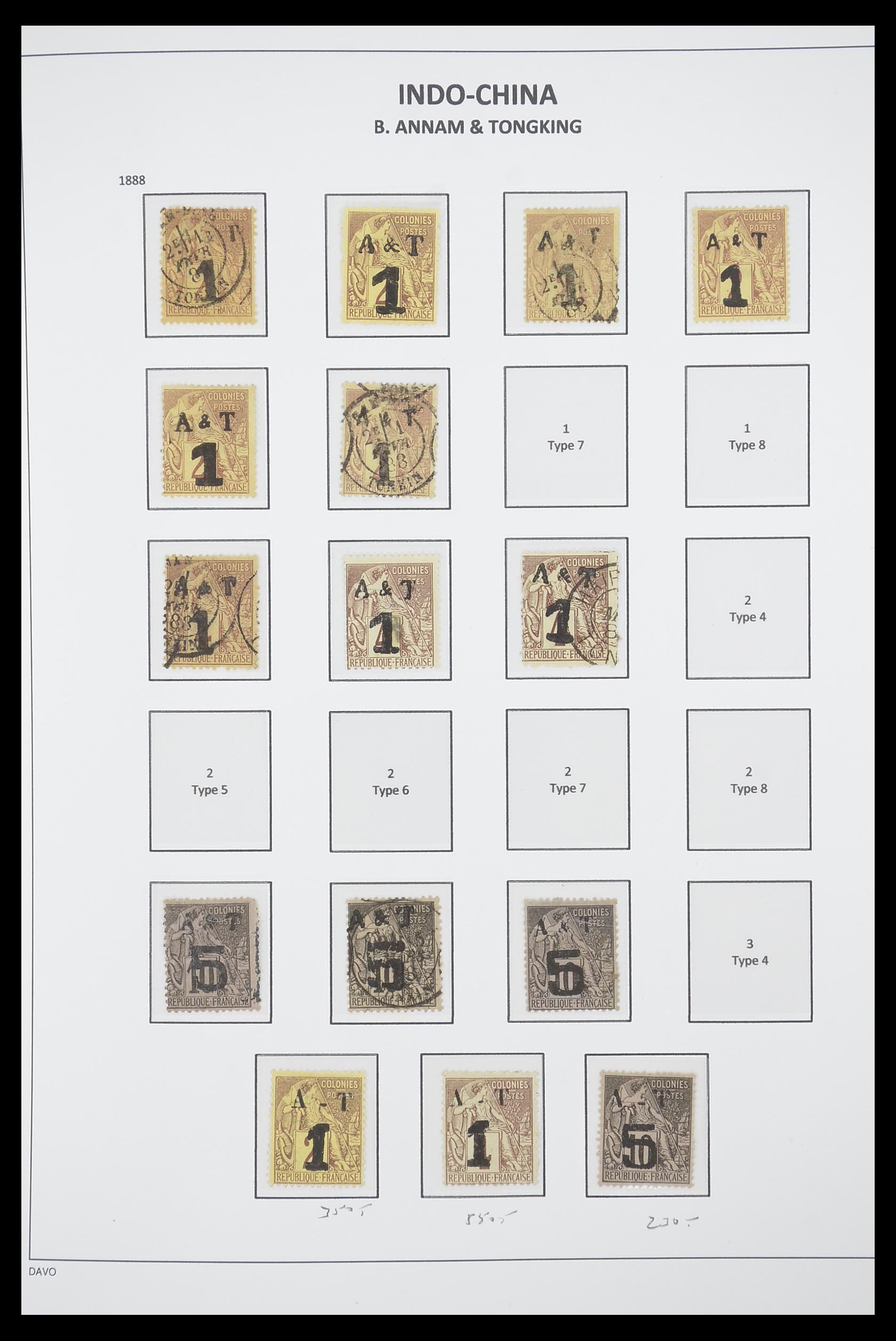 33695 002 - Postzegelverzameling 33695 Indochina 1876-1946.