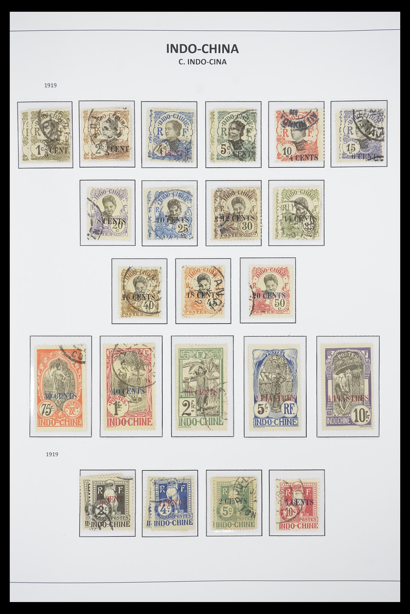 33695 008 - Postzegelverzameling 33695 Indochina 1876-1946.