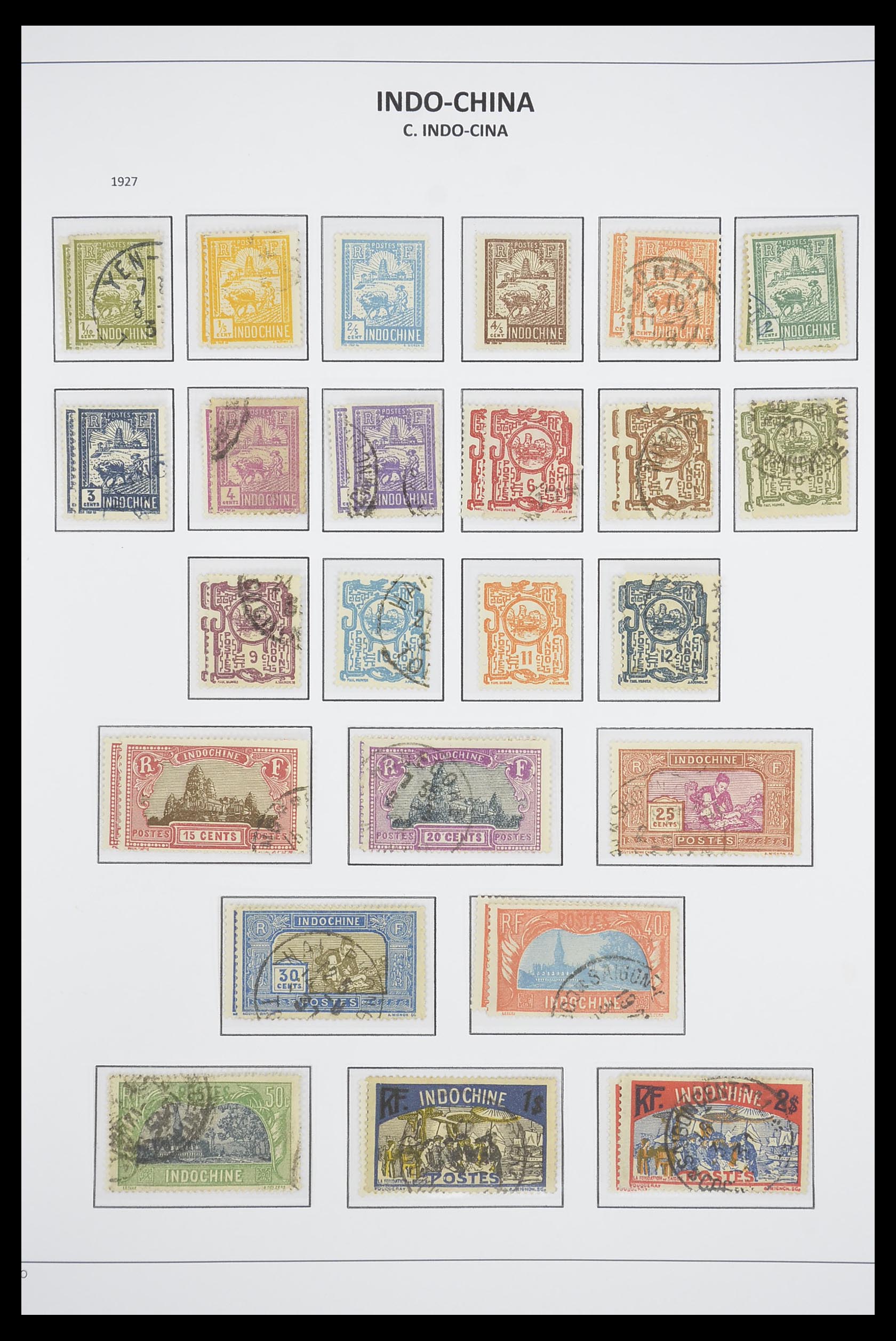 33695 011 - Postzegelverzameling 33695 Indochina 1876-1946.