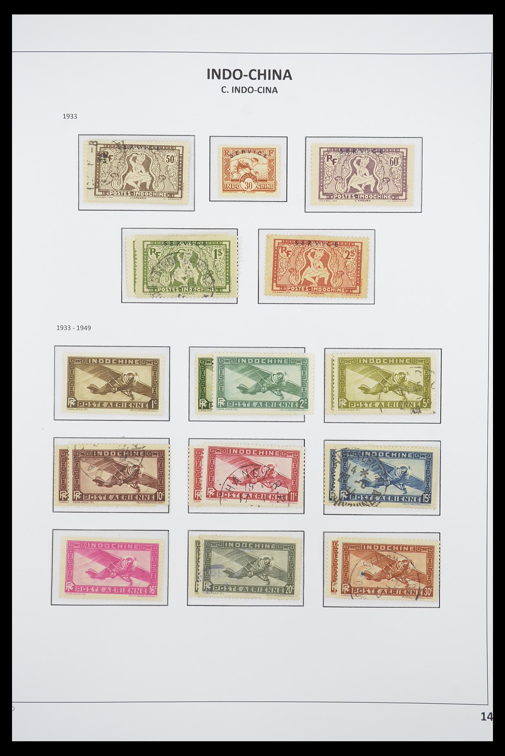 33695 015 - Postzegelverzameling 33695 Indochina 1876-1946.