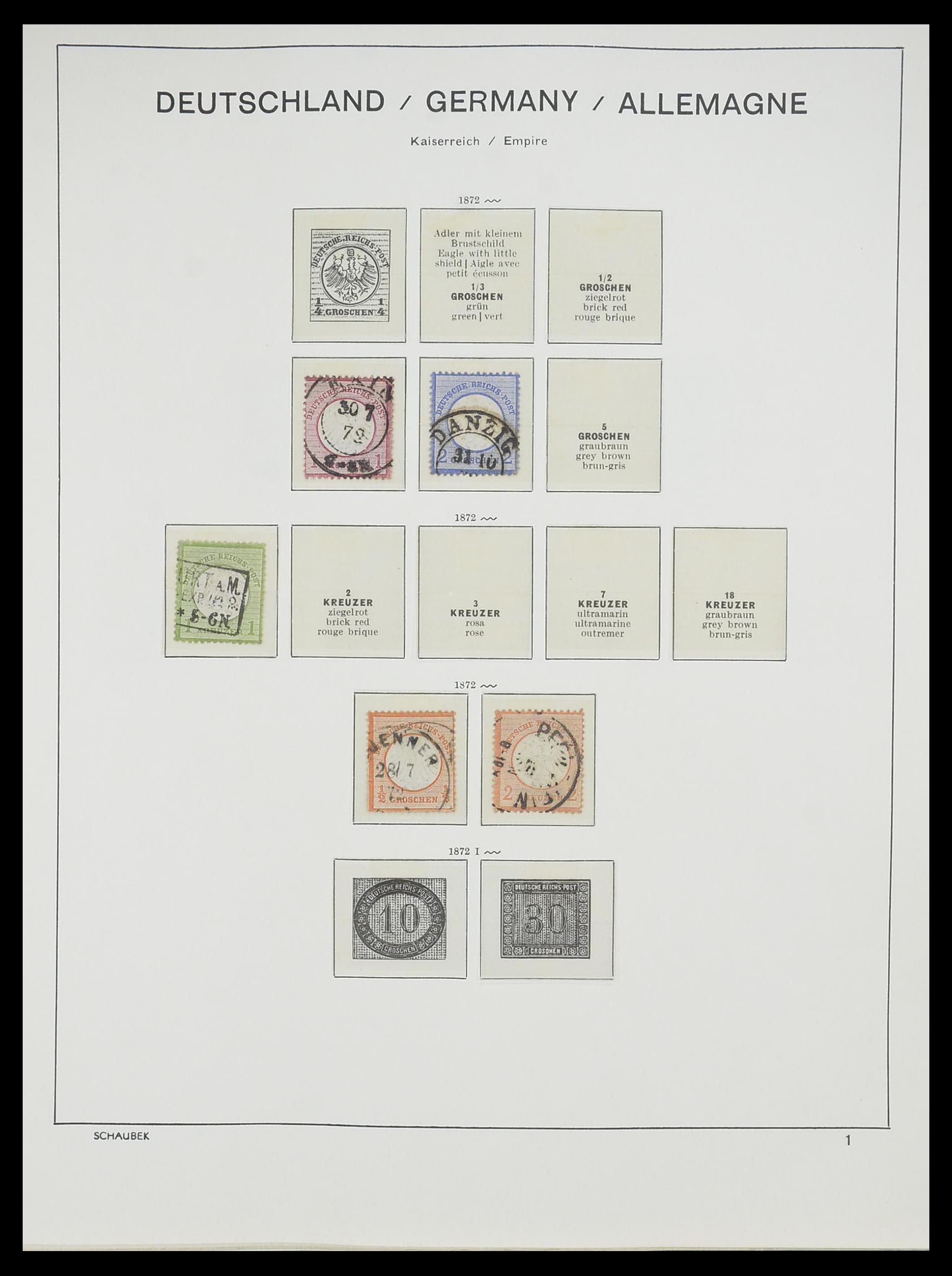 33697 001 - Stamp collection 33697 German Reich 1872-1945.