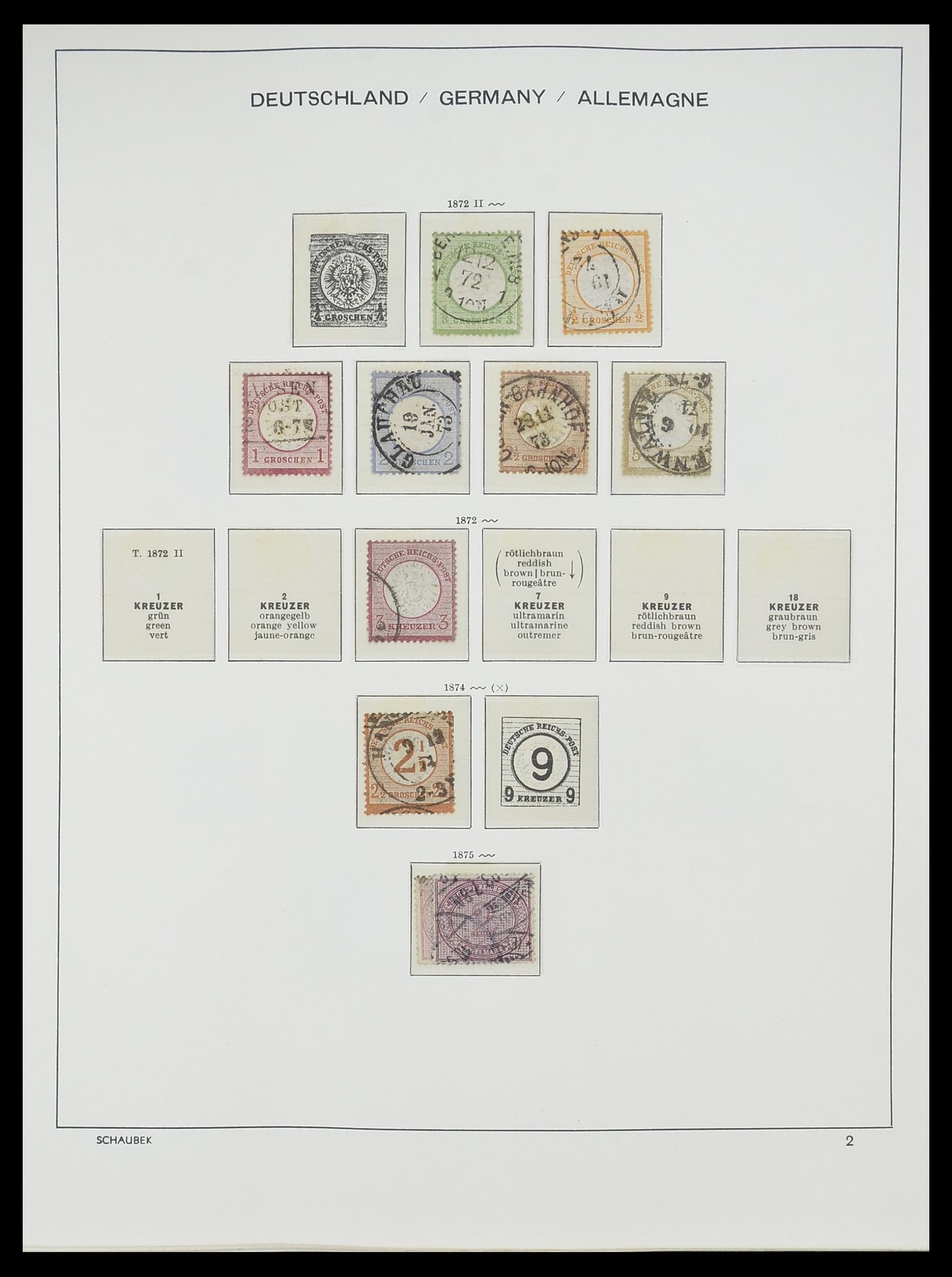 33697 002 - Postzegelverzameling 33697 Duitse Rijk 1872-1945.