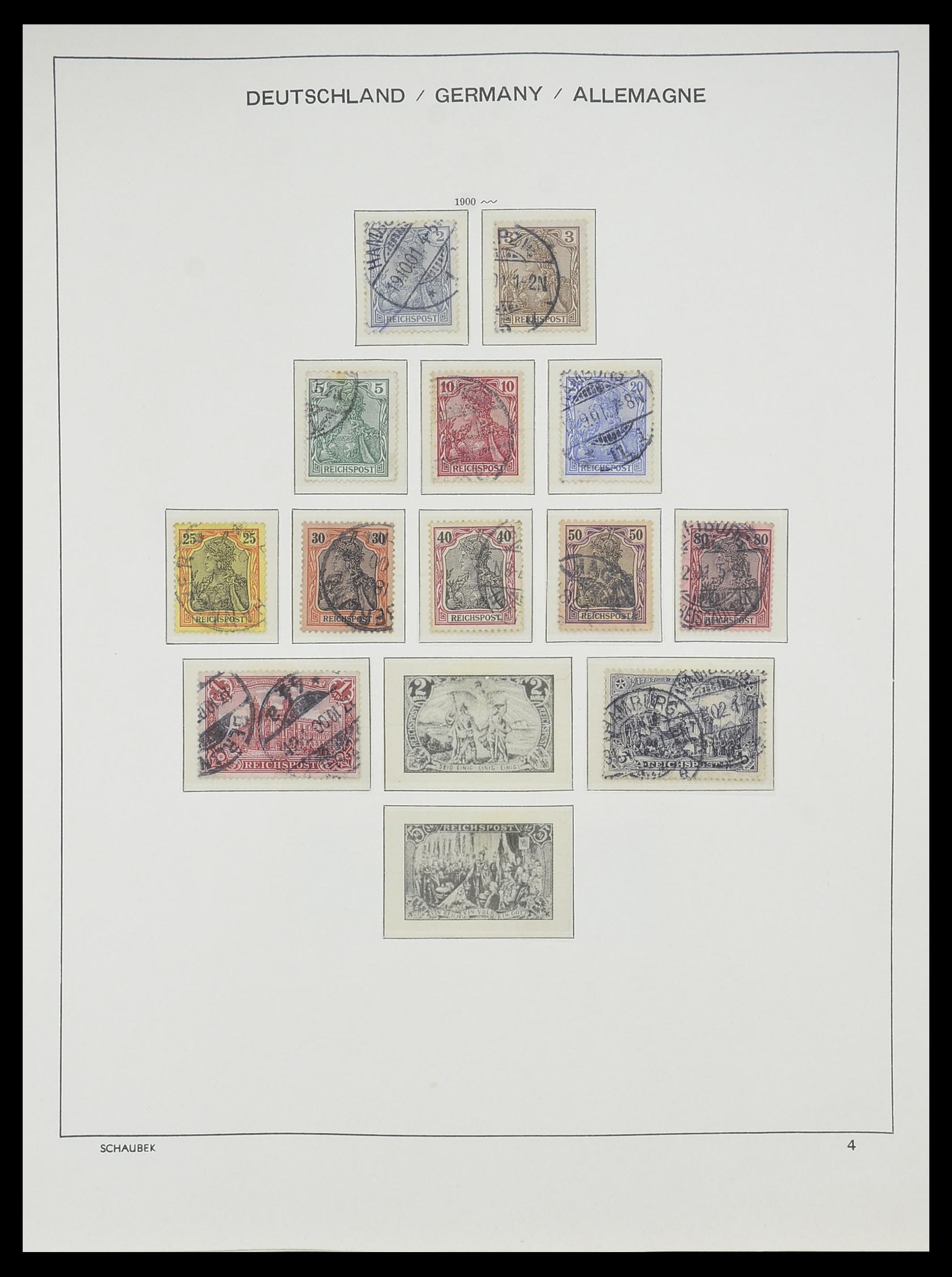 33697 004 - Postzegelverzameling 33697 Duitse Rijk 1872-1945.