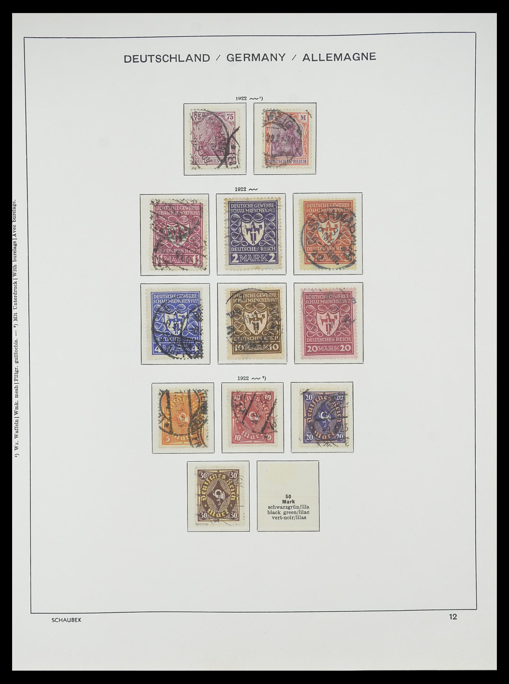 33697 012 - Postzegelverzameling 33697 Duitse Rijk 1872-1945.