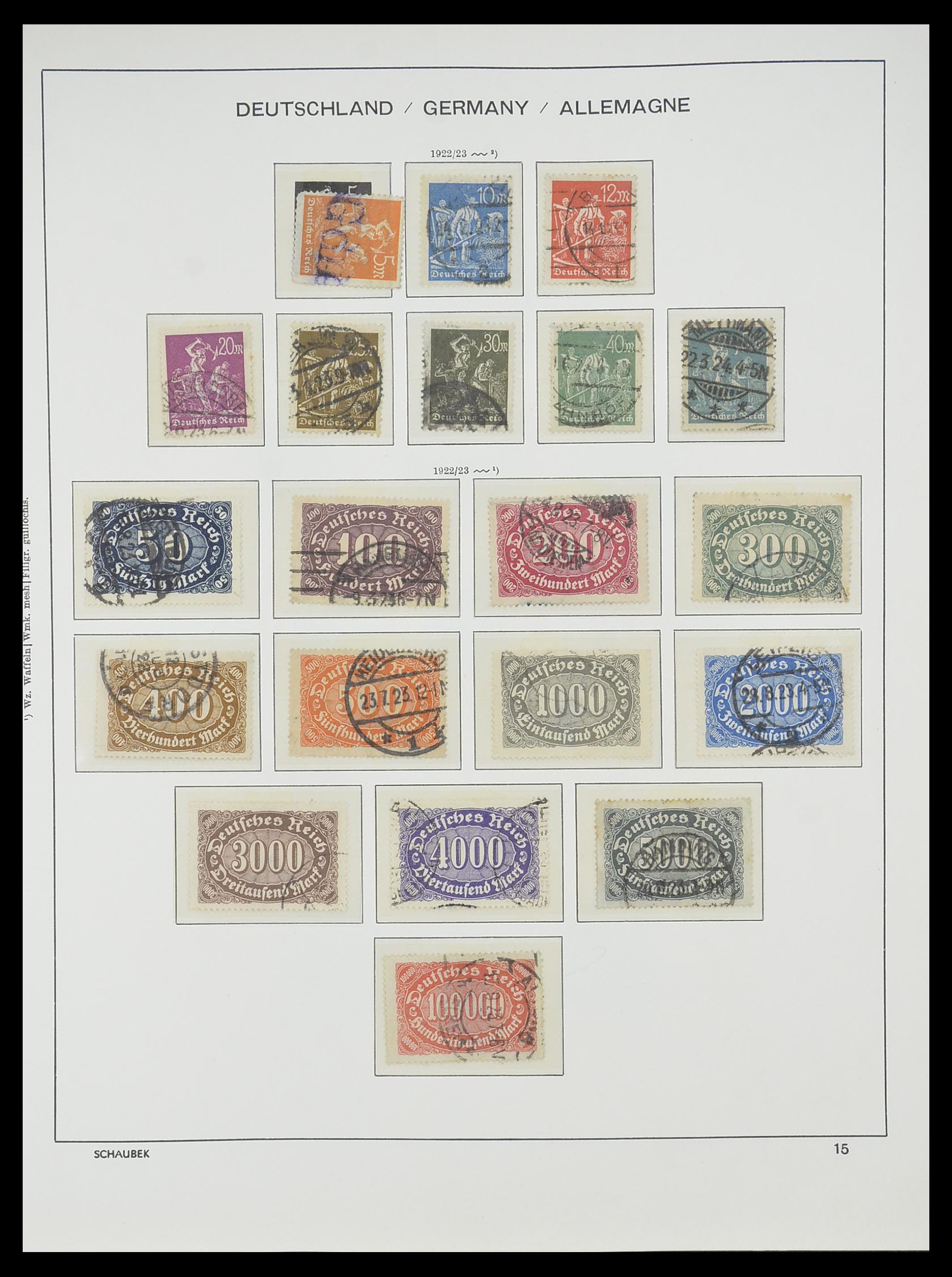 33697 015 - Postzegelverzameling 33697 Duitse Rijk 1872-1945.