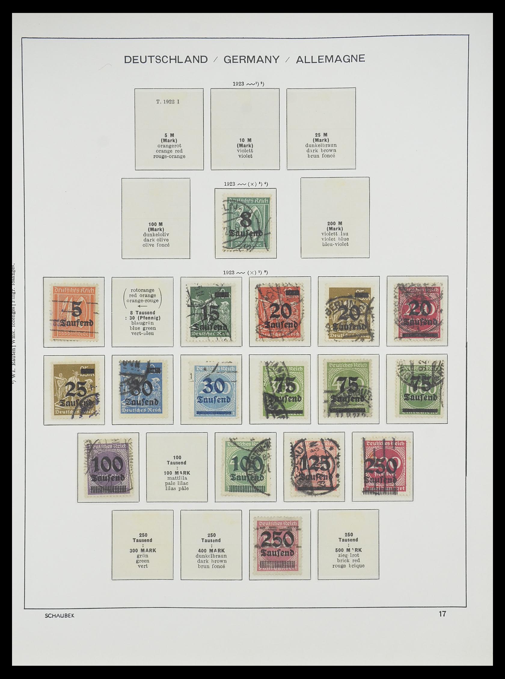 33697 017 - Stamp collection 33697 German Reich 1872-1945.
