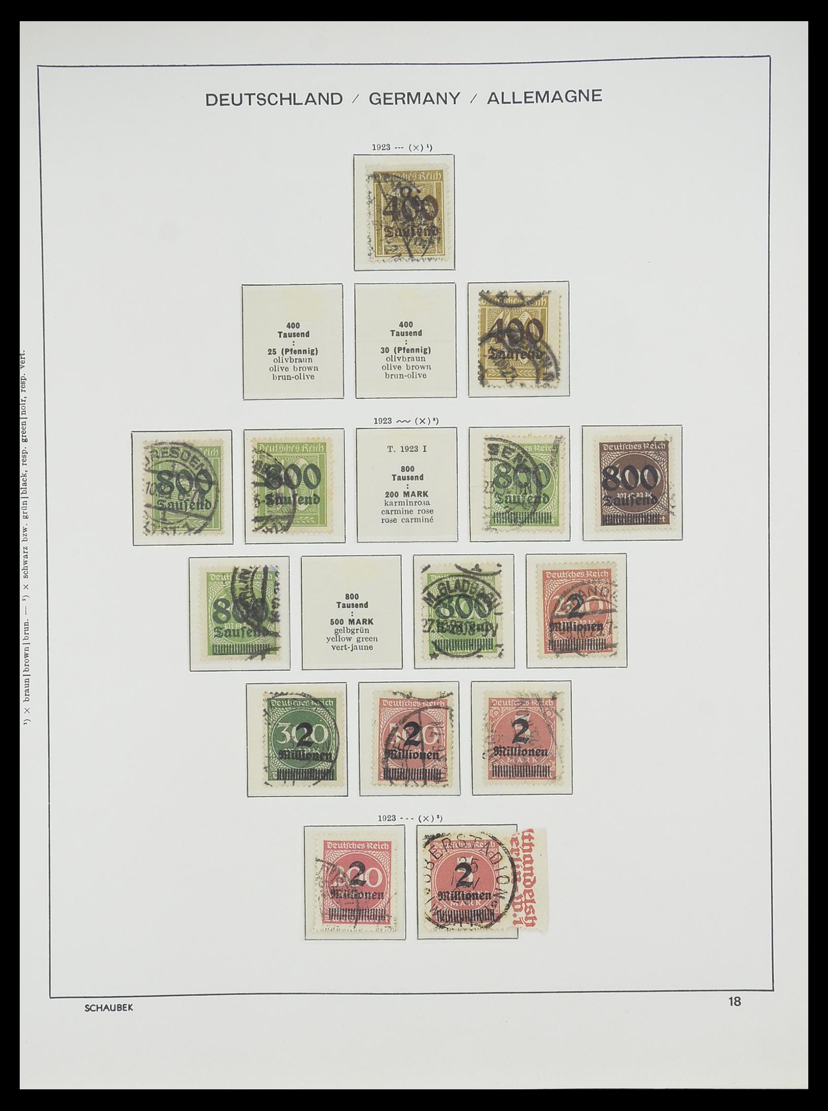 33697 018 - Stamp collection 33697 German Reich 1872-1945.