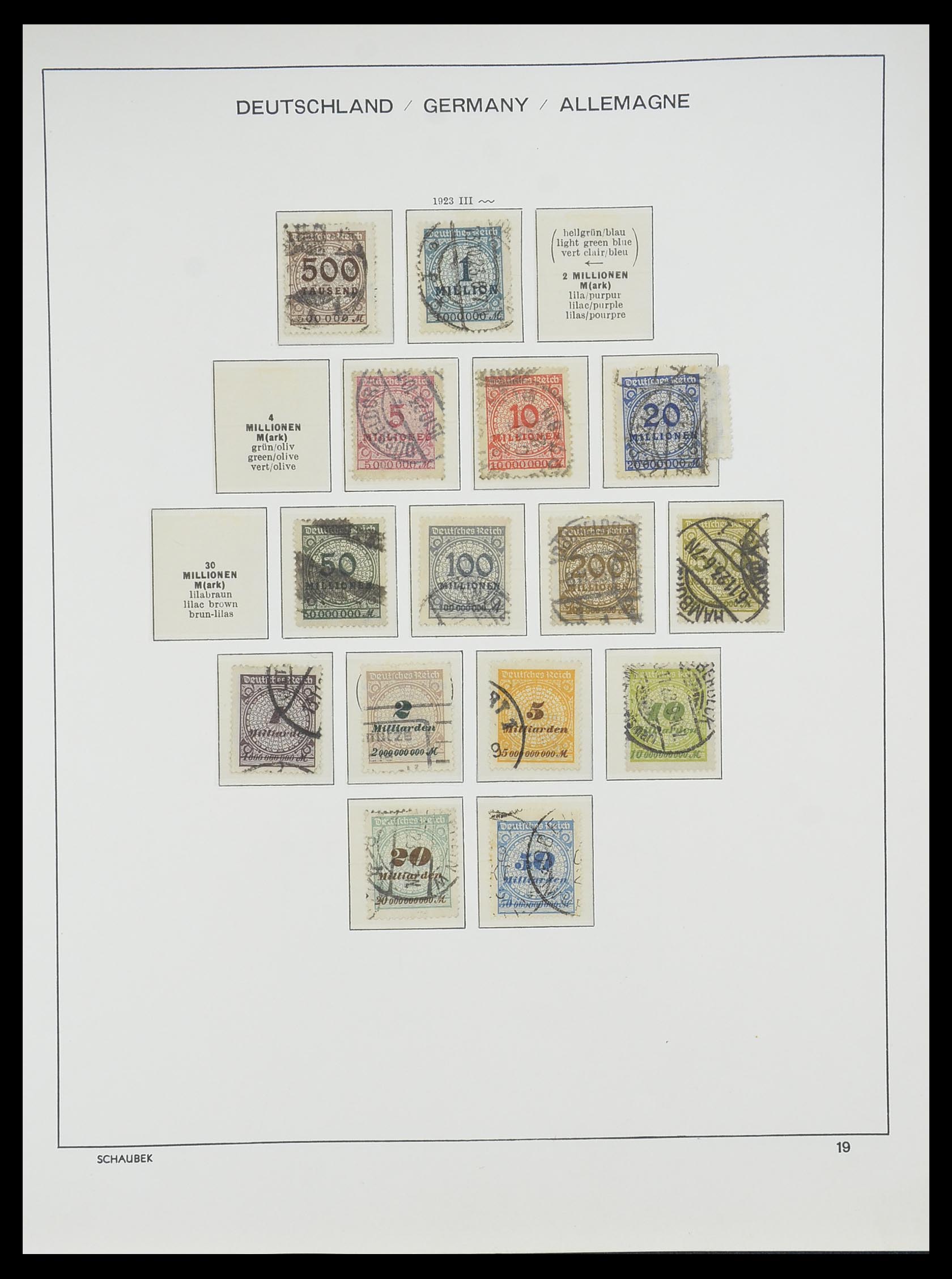 33697 019 - Stamp collection 33697 German Reich 1872-1945.