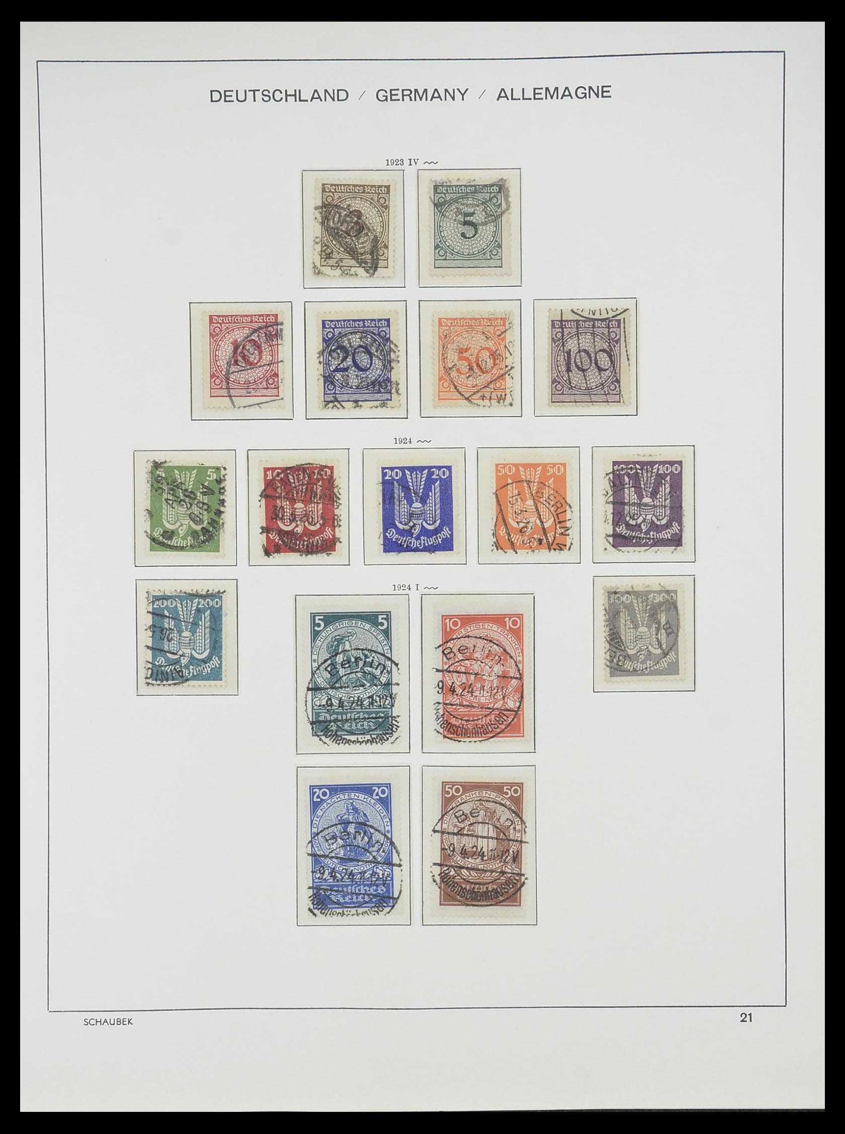33697 021 - Postzegelverzameling 33697 Duitse Rijk 1872-1945.