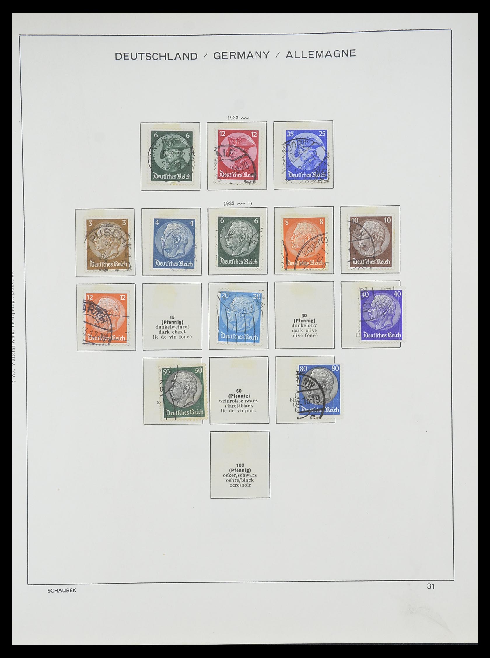 33697 029 - Stamp collection 33697 German Reich 1872-1945.