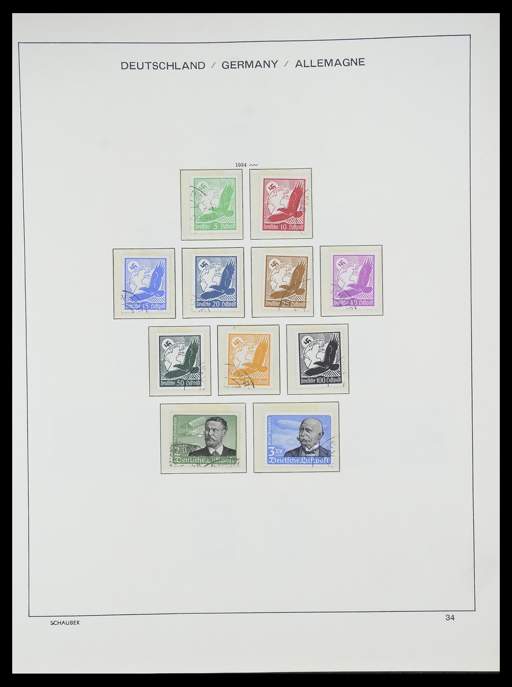 33697 032 - Postzegelverzameling 33697 Duitse Rijk 1872-1945.
