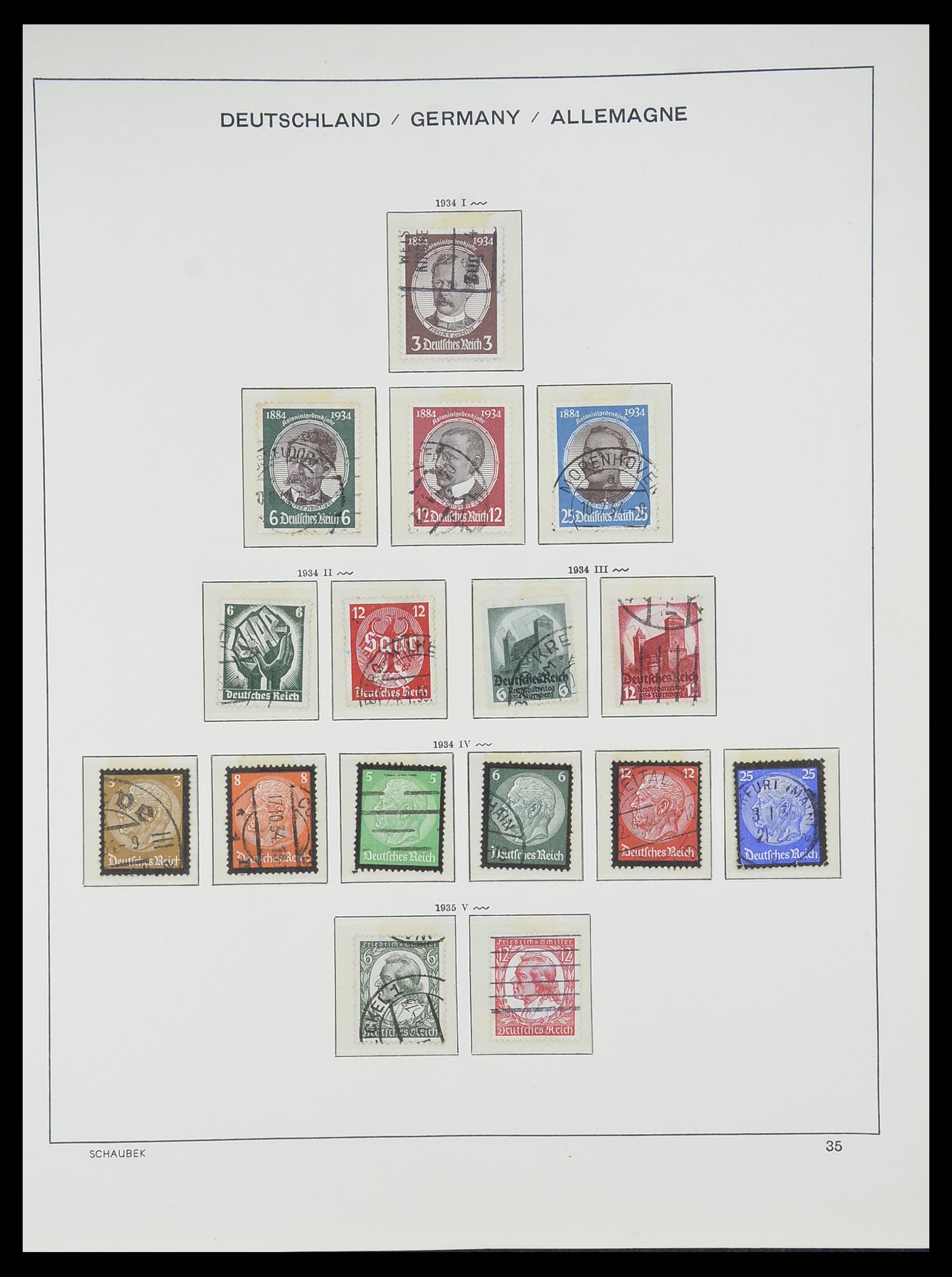 33697 033 - Postzegelverzameling 33697 Duitse Rijk 1872-1945.