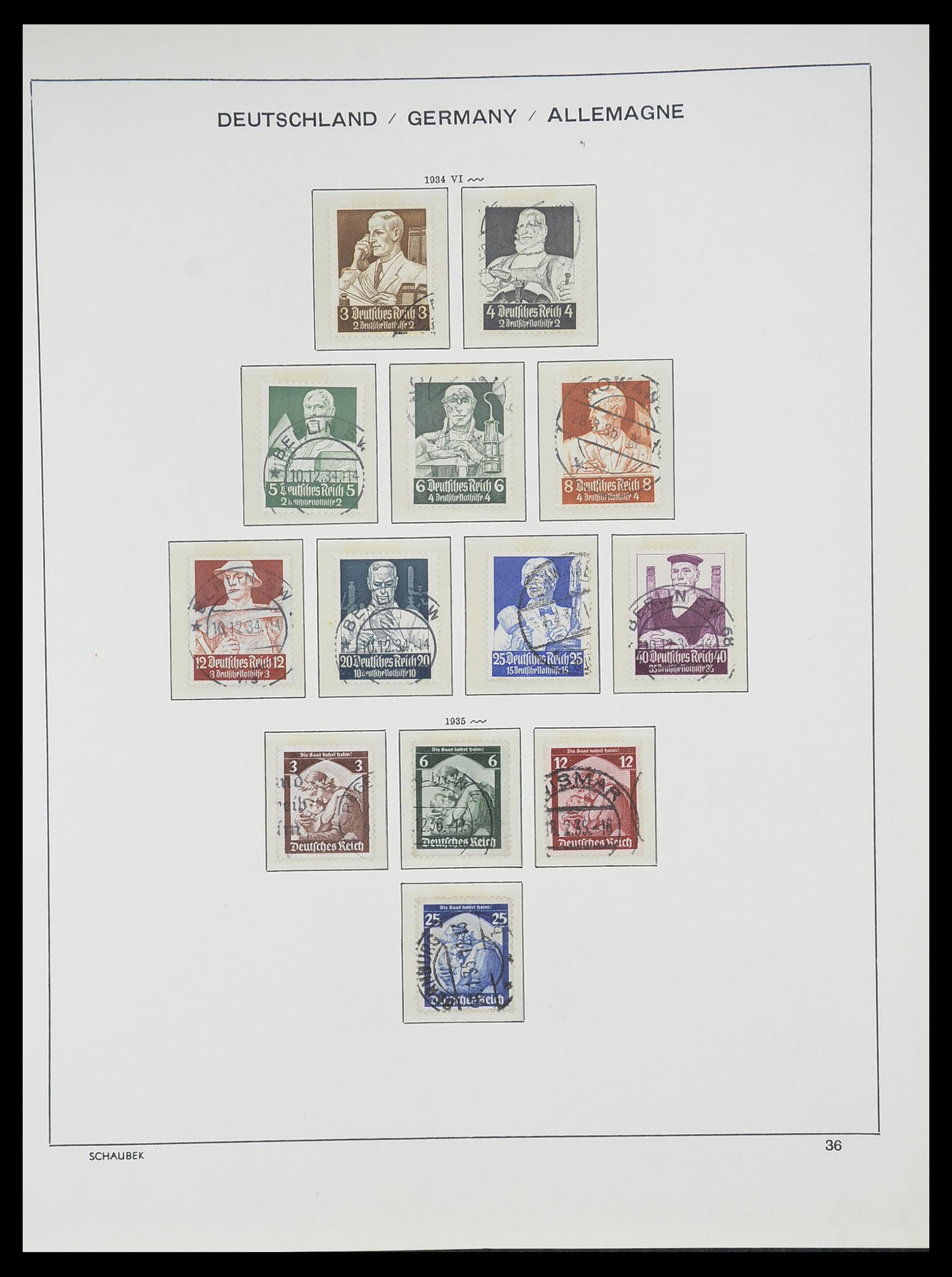 33697 034 - Postzegelverzameling 33697 Duitse Rijk 1872-1945.