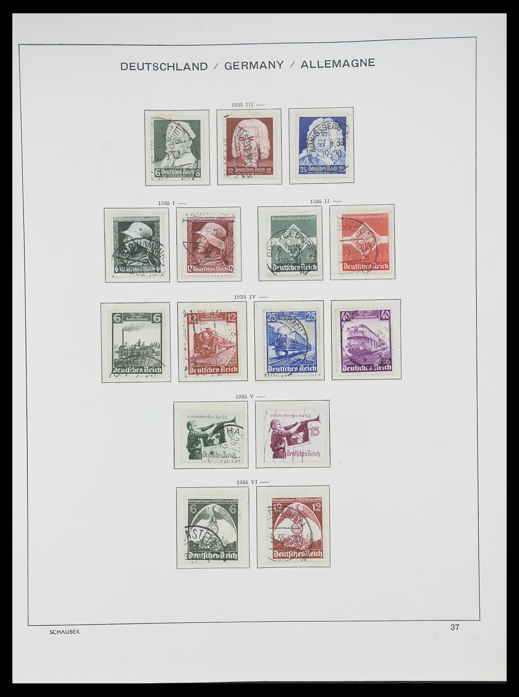 33697 035 - Postzegelverzameling 33697 Duitse Rijk 1872-1945.