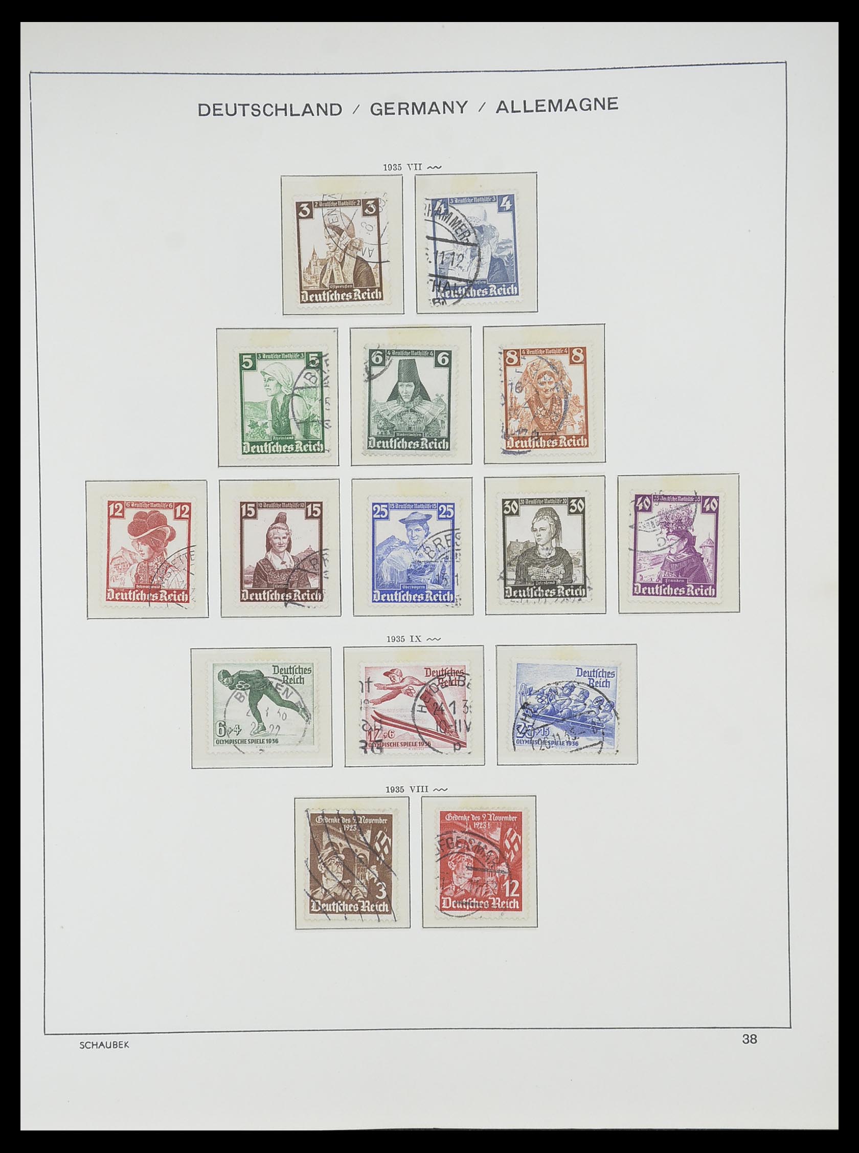 33697 036 - Postzegelverzameling 33697 Duitse Rijk 1872-1945.
