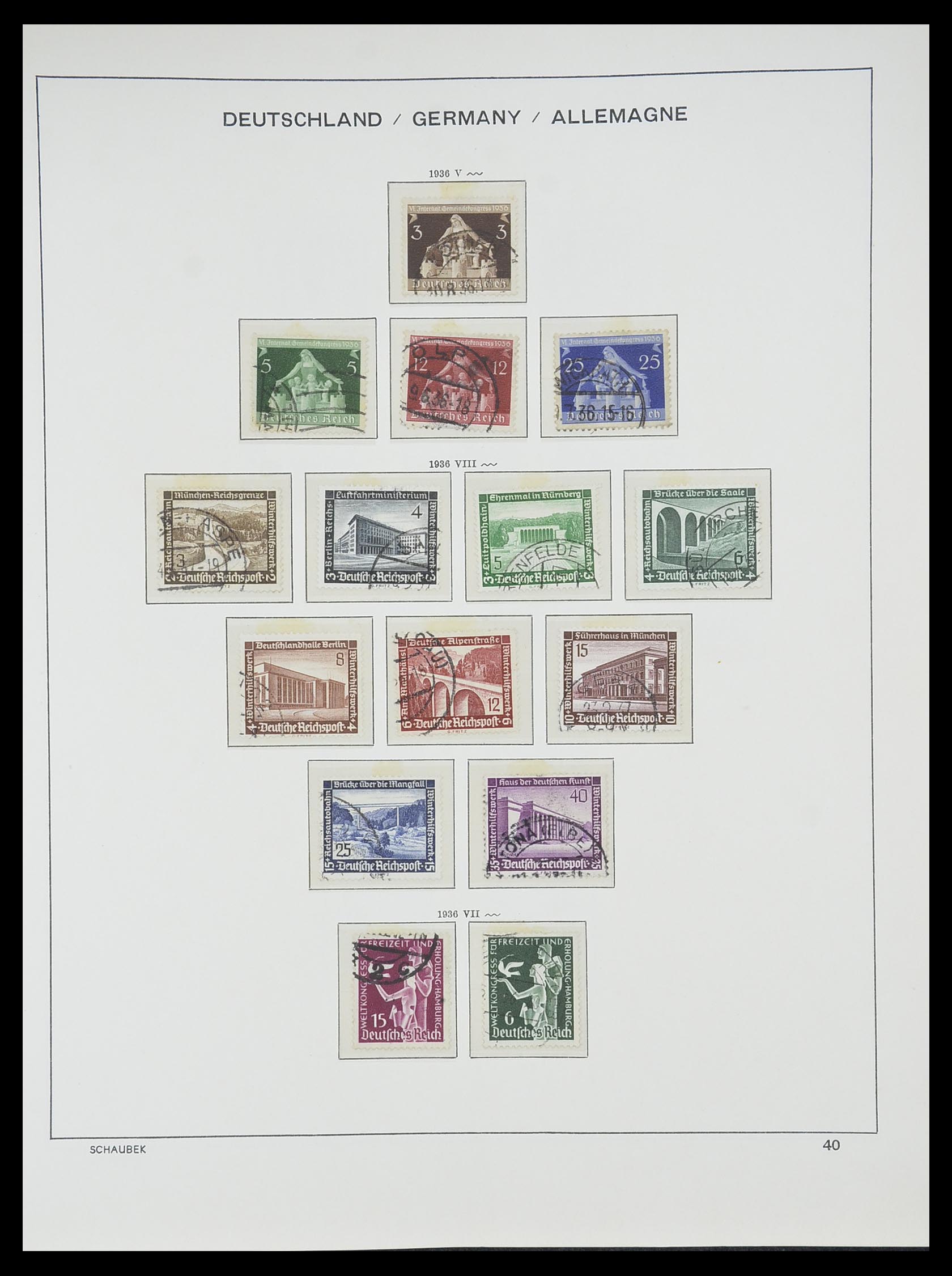 33697 038 - Postzegelverzameling 33697 Duitse Rijk 1872-1945.