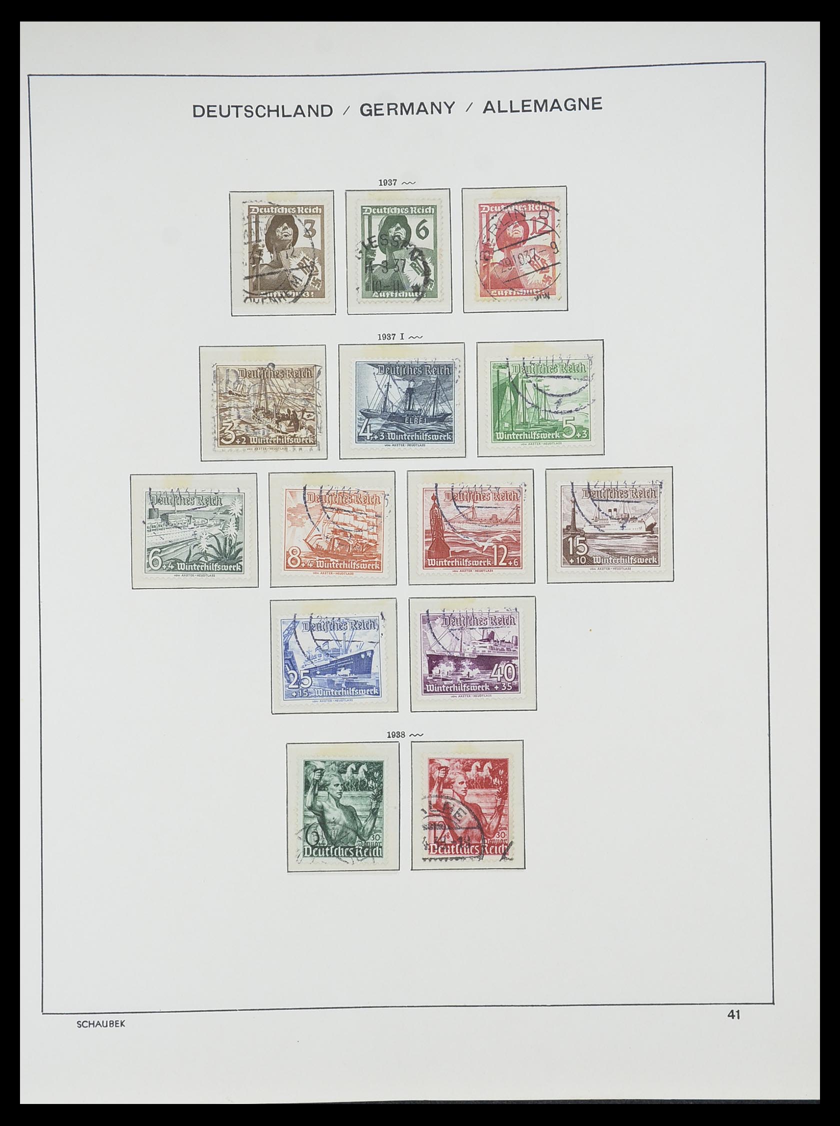 33697 039 - Postzegelverzameling 33697 Duitse Rijk 1872-1945.