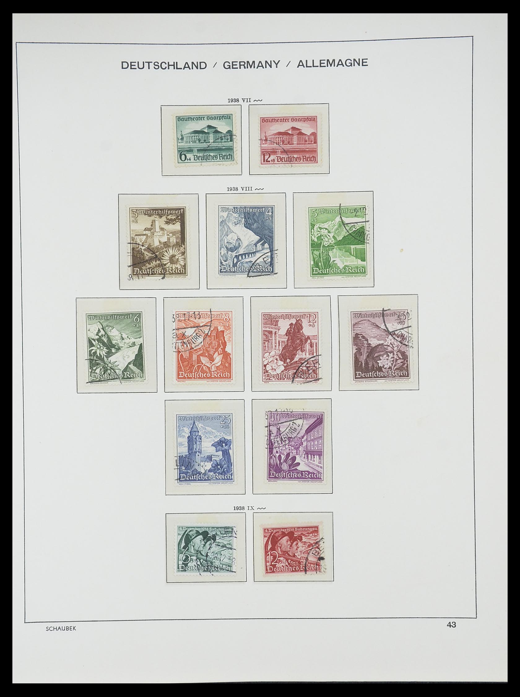 33697 041 - Postzegelverzameling 33697 Duitse Rijk 1872-1945.