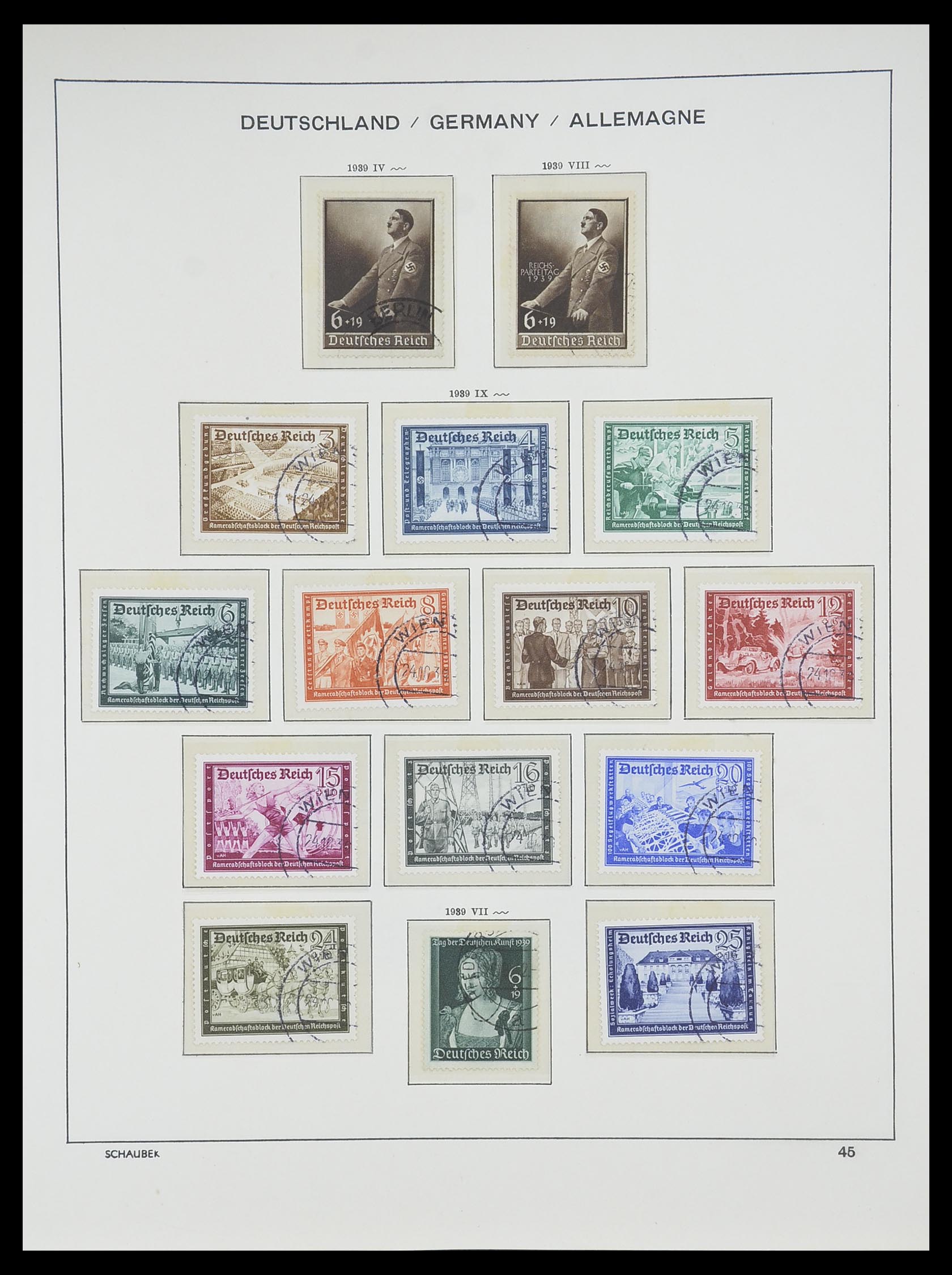 33697 043 - Stamp collection 33697 German Reich 1872-1945.