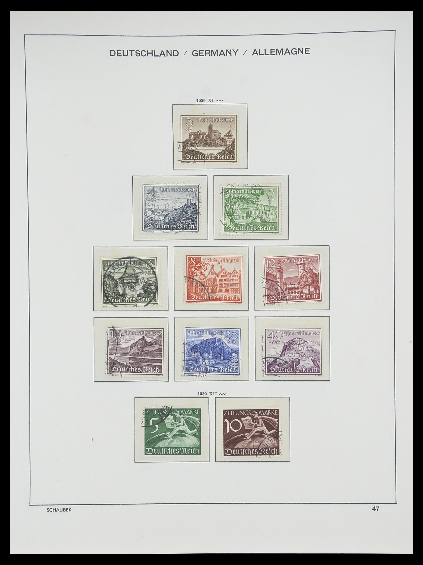 33697 045 - Postzegelverzameling 33697 Duitse Rijk 1872-1945.
