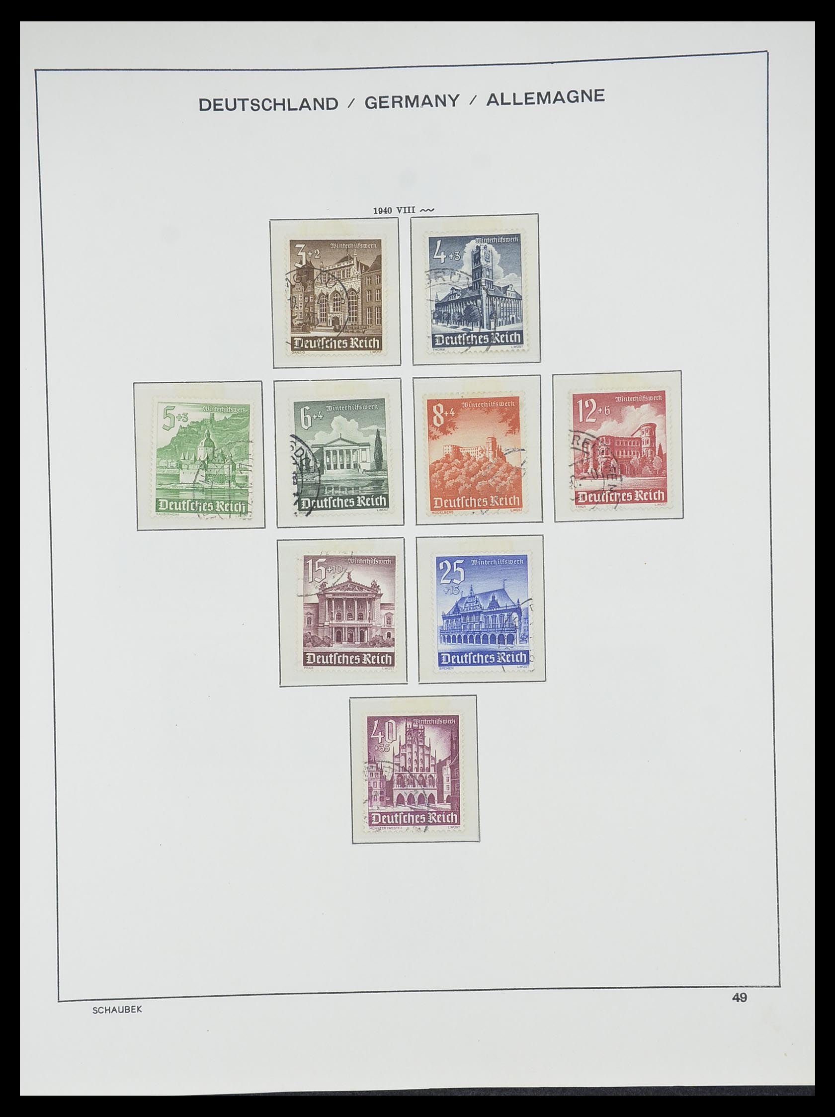 33697 047 - Postzegelverzameling 33697 Duitse Rijk 1872-1945.