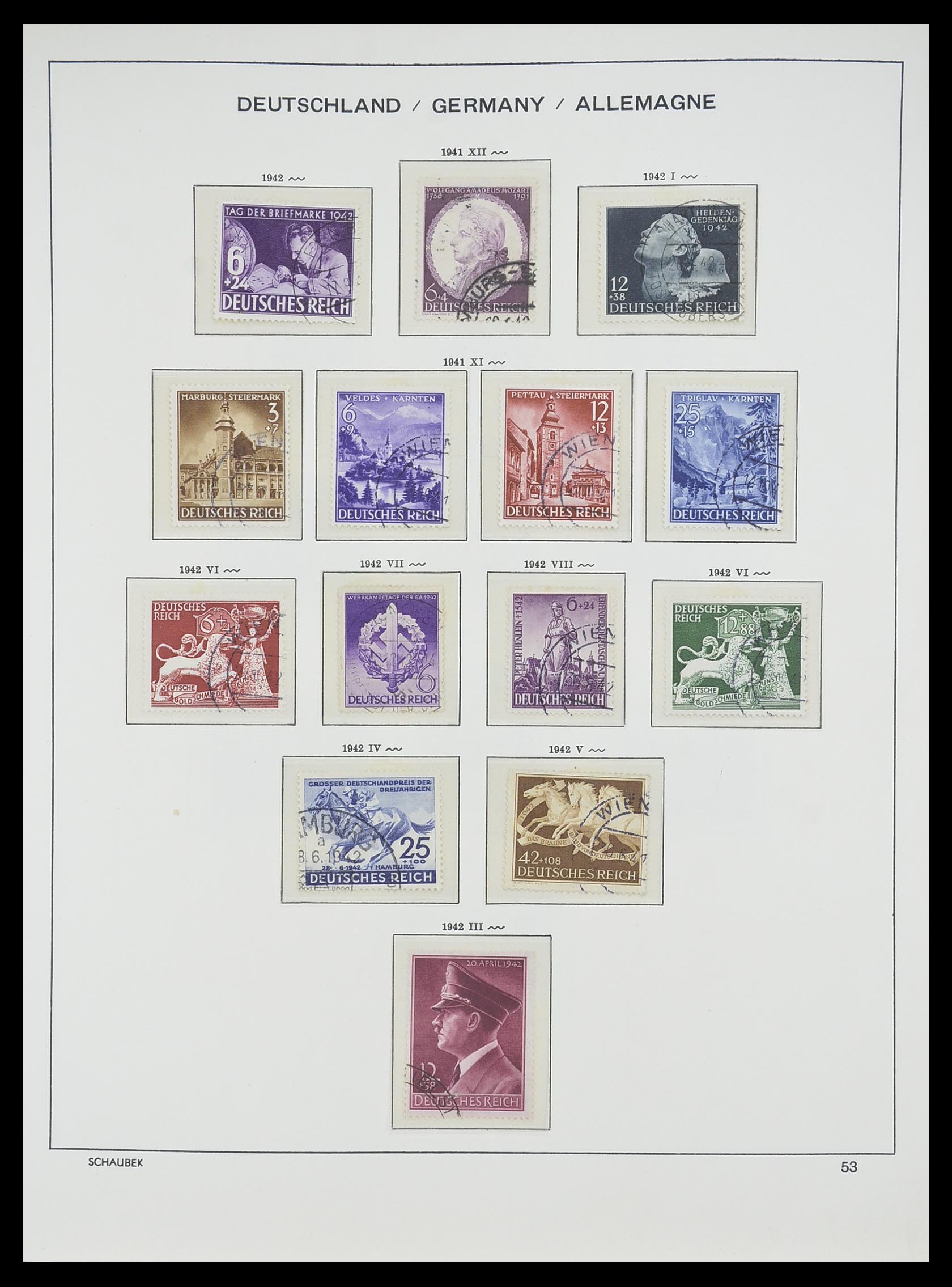 33697 051 - Postzegelverzameling 33697 Duitse Rijk 1872-1945.