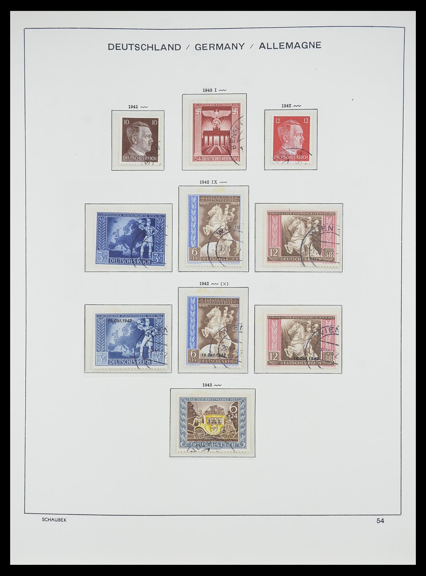 33697 052 - Postzegelverzameling 33697 Duitse Rijk 1872-1945.