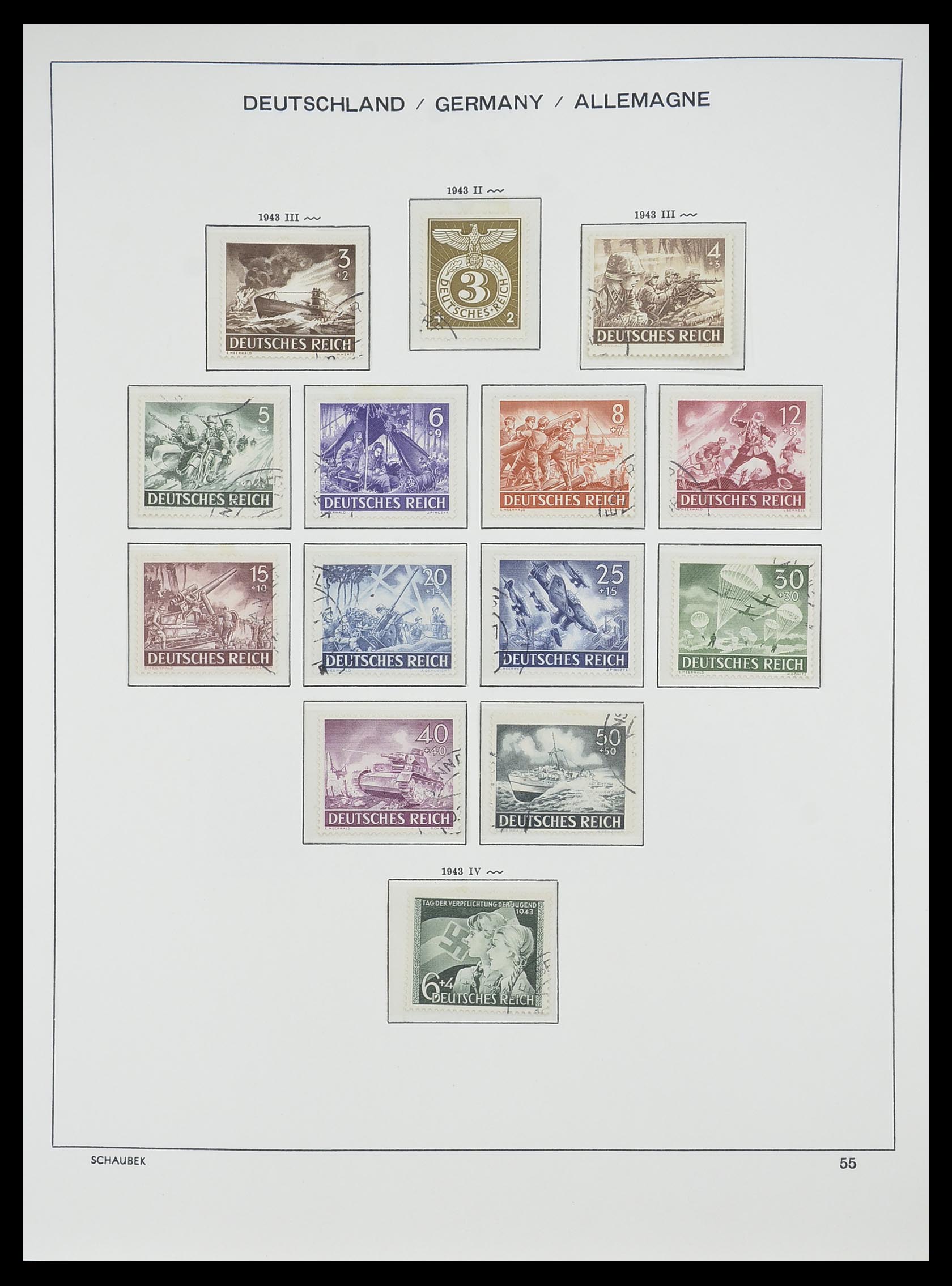 33697 053 - Postzegelverzameling 33697 Duitse Rijk 1872-1945.