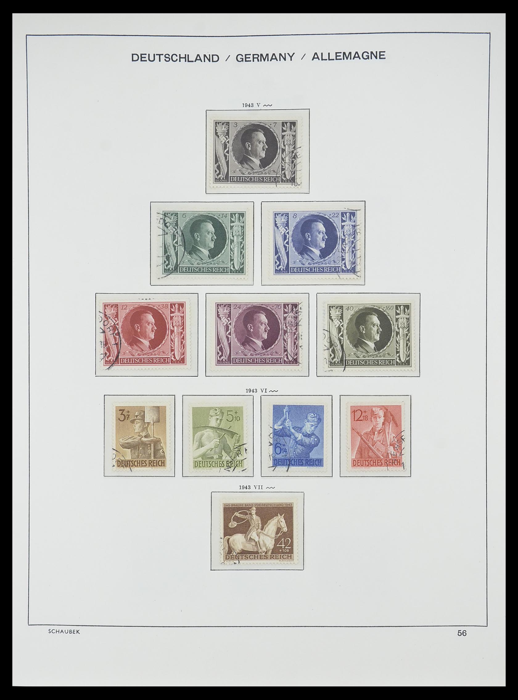 33697 054 - Postzegelverzameling 33697 Duitse Rijk 1872-1945.