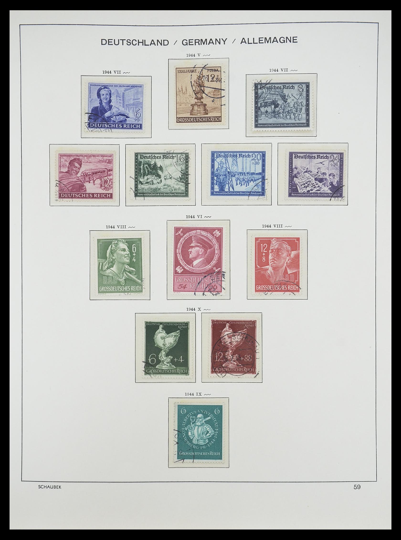 33697 057 - Stamp collection 33697 German Reich 1872-1945.