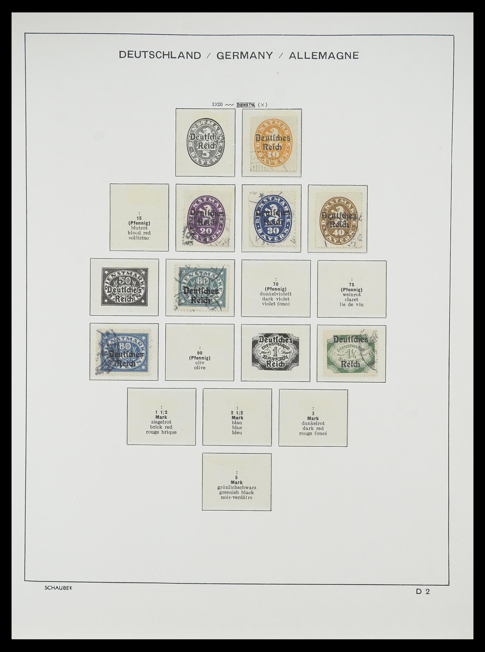 33697 070 - Stamp collection 33697 German Reich 1872-1945.