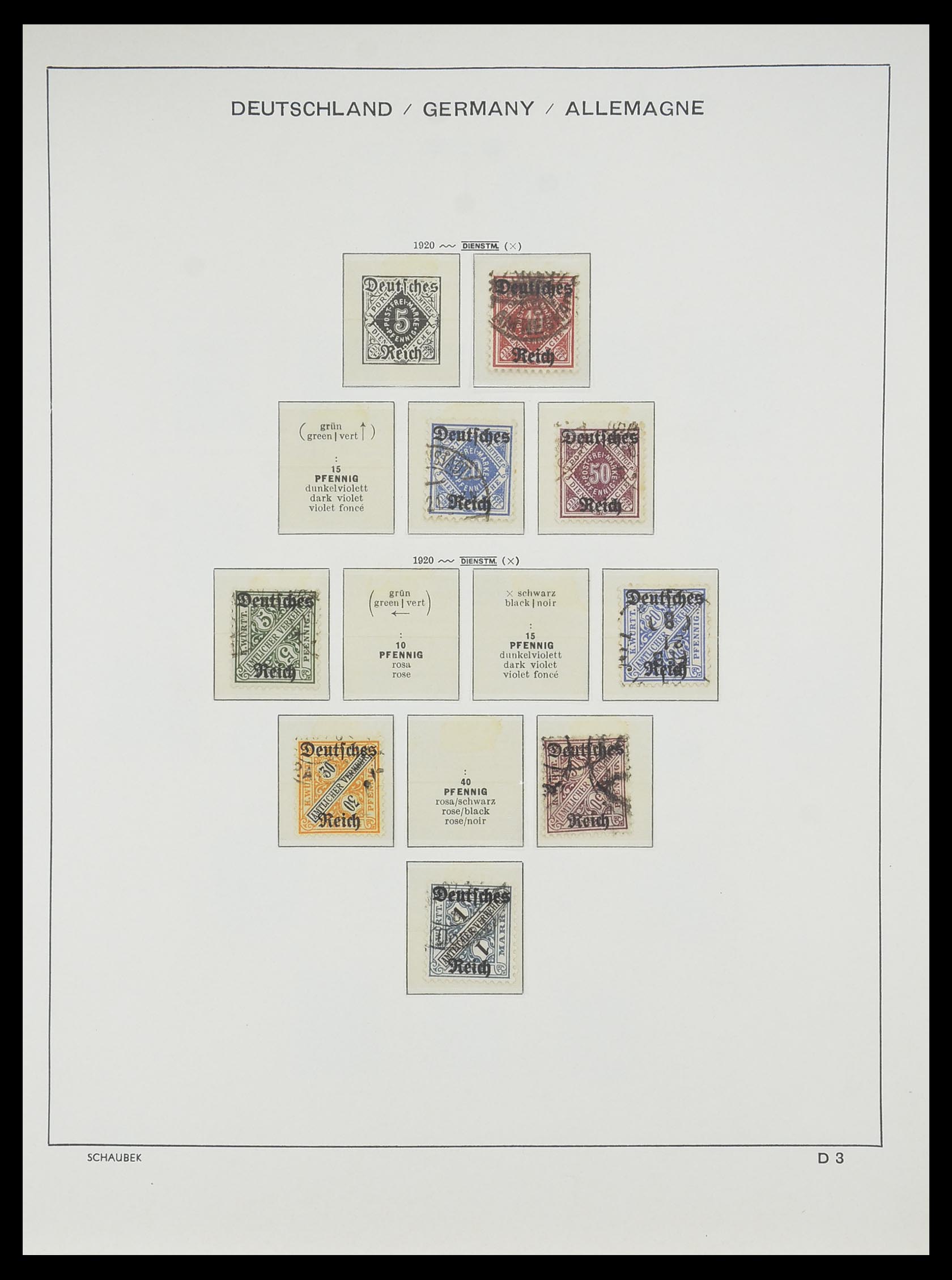 33697 071 - Stamp collection 33697 German Reich 1872-1945.