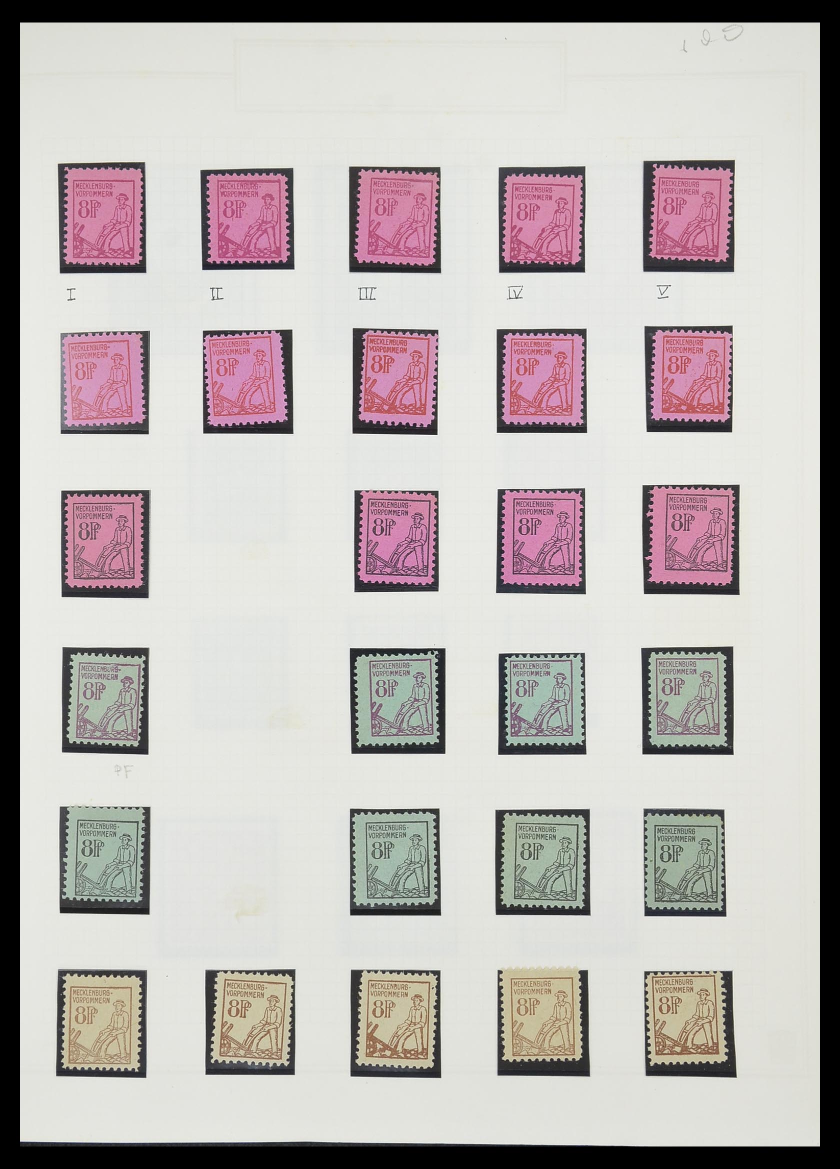 33698 012 - Stamp collection 33698 Soviet Zone 1945-1948.