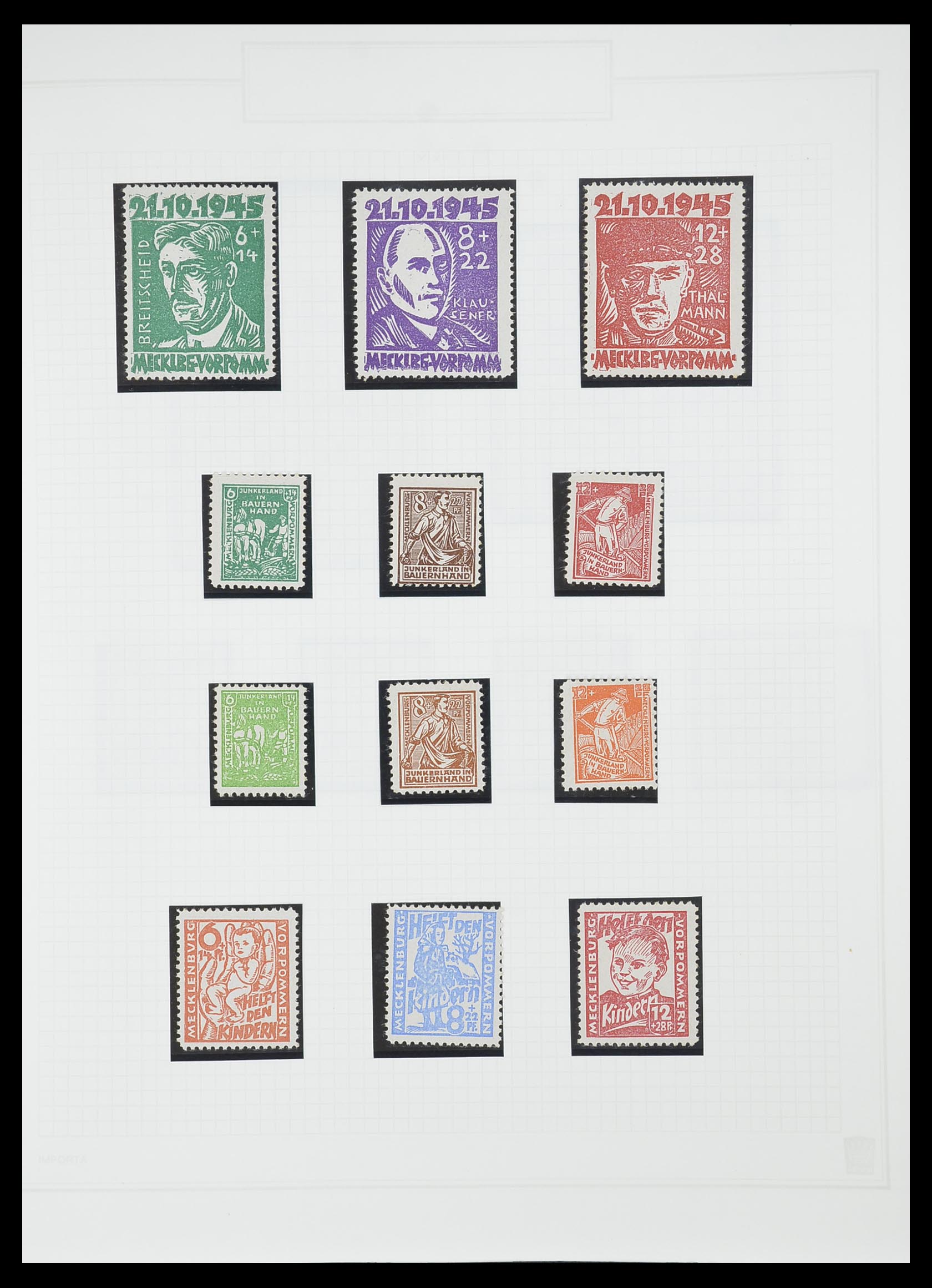 33698 013 - Stamp collection 33698 Soviet Zone 1945-1948.