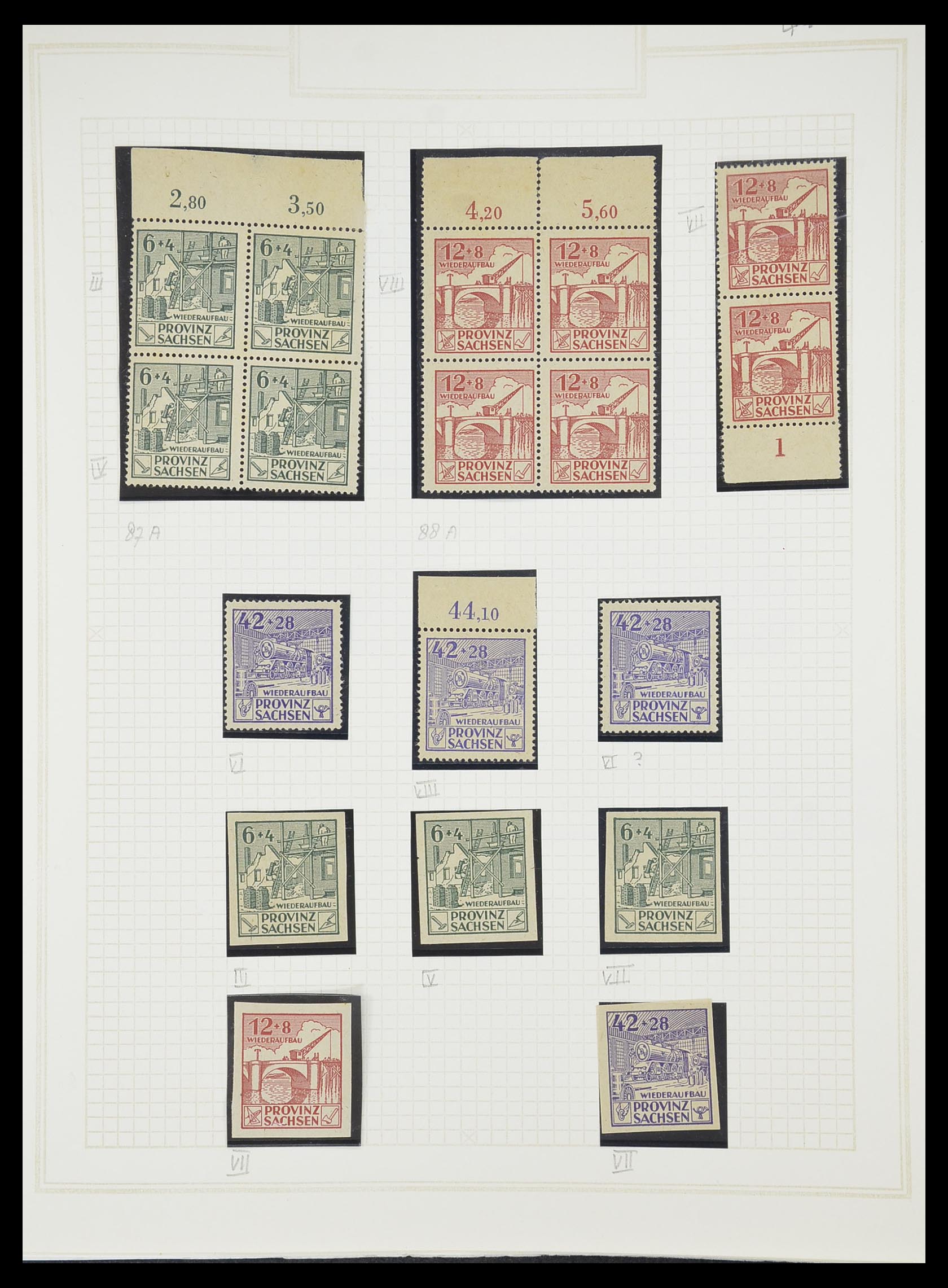 33698 023 - Postzegelverzameling 33698 Sovjet Zone 1945-1948.