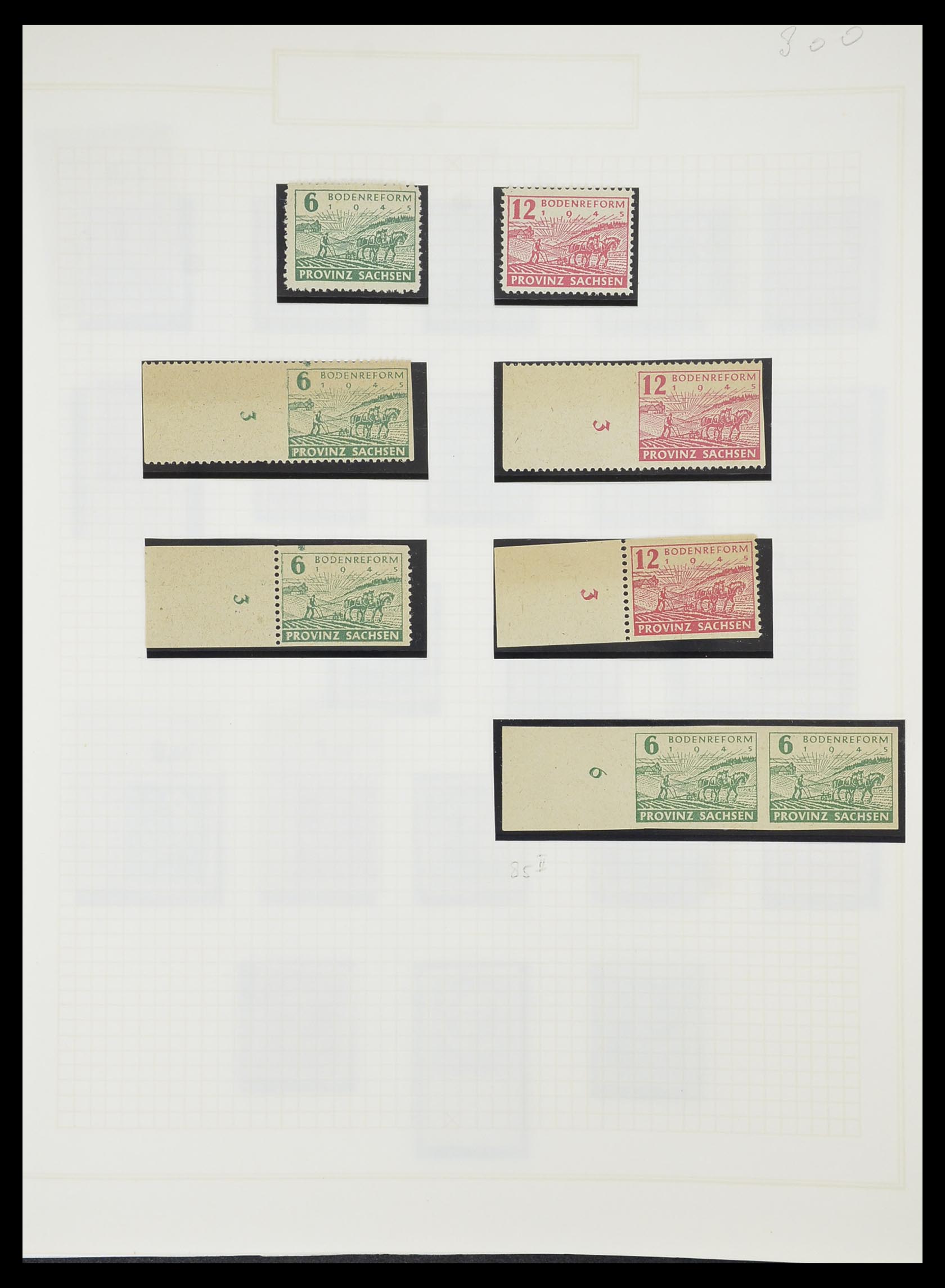 33698 024 - Postzegelverzameling 33698 Sovjet Zone 1945-1948.