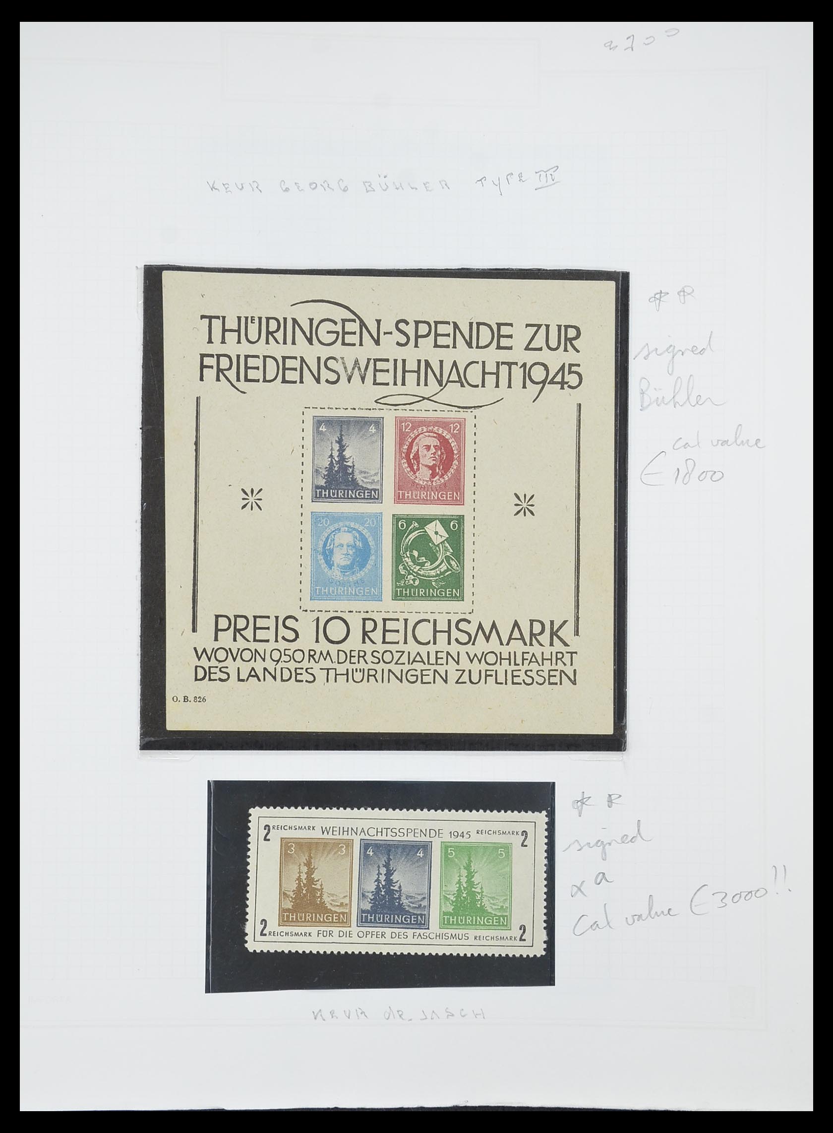 33698 027 - Postzegelverzameling 33698 Sovjet Zone 1945-1948.