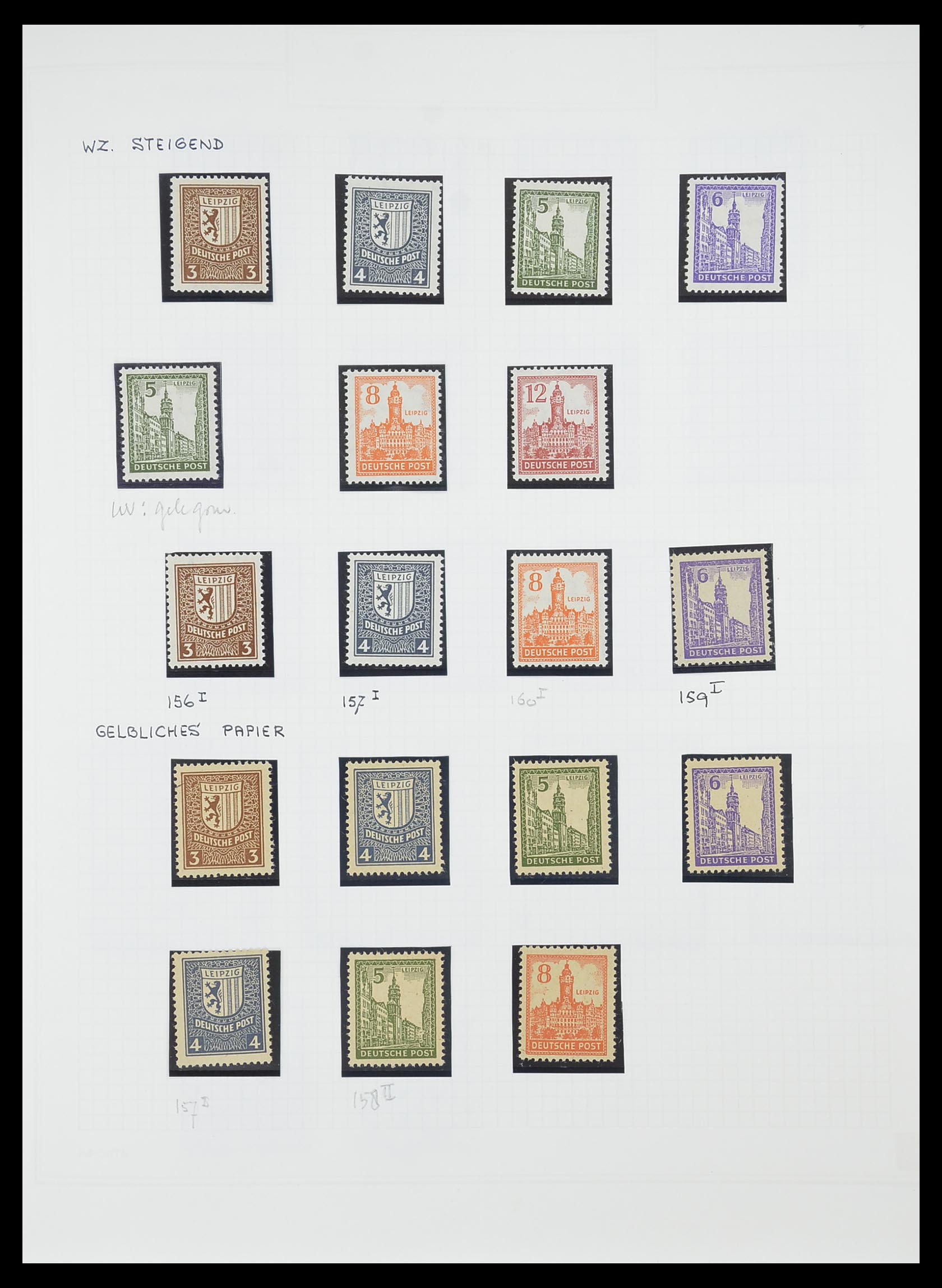 33698 036 - Postzegelverzameling 33698 Sovjet Zone 1945-1948.
