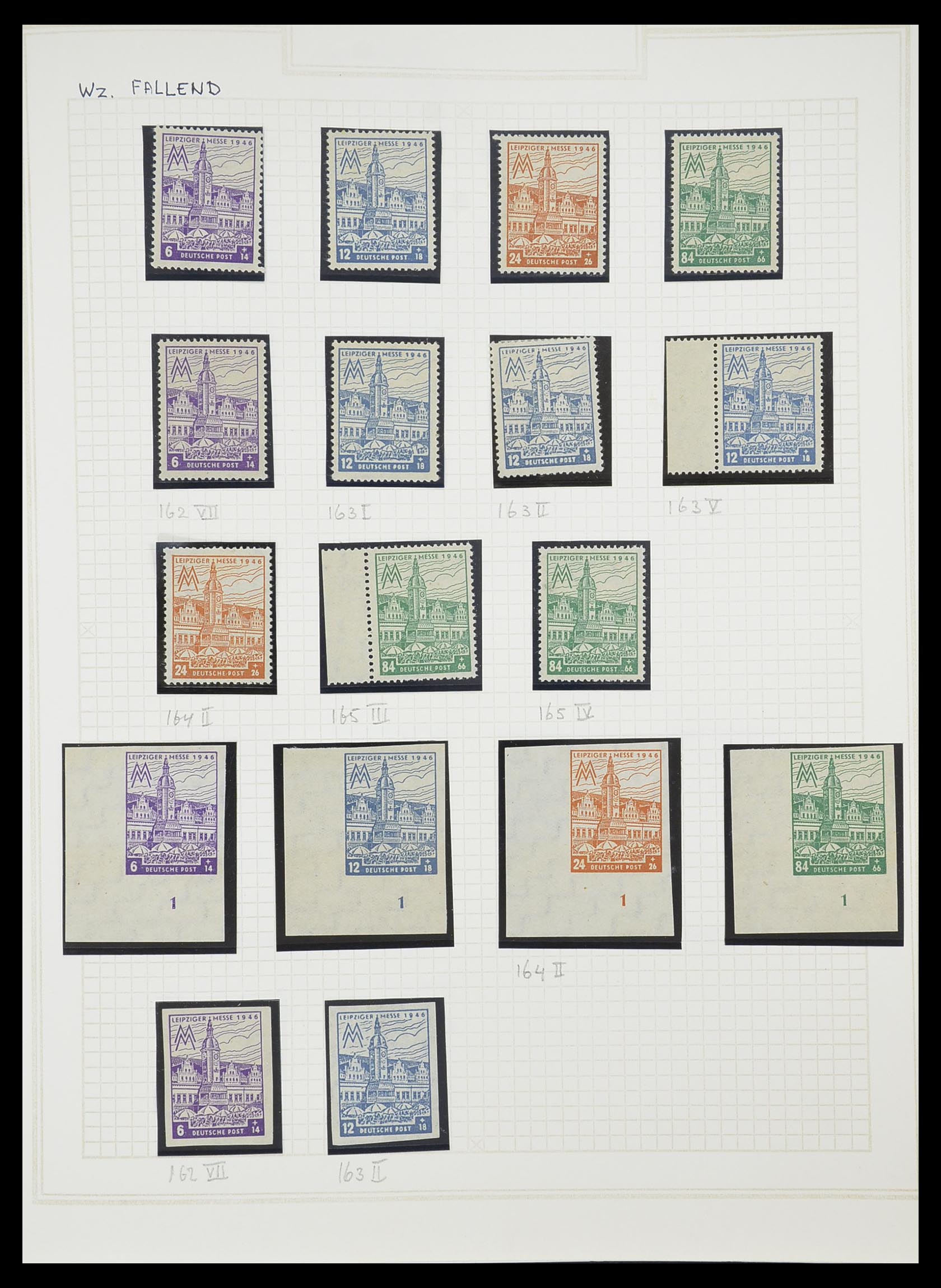 33698 037 - Postzegelverzameling 33698 Sovjet Zone 1945-1948.