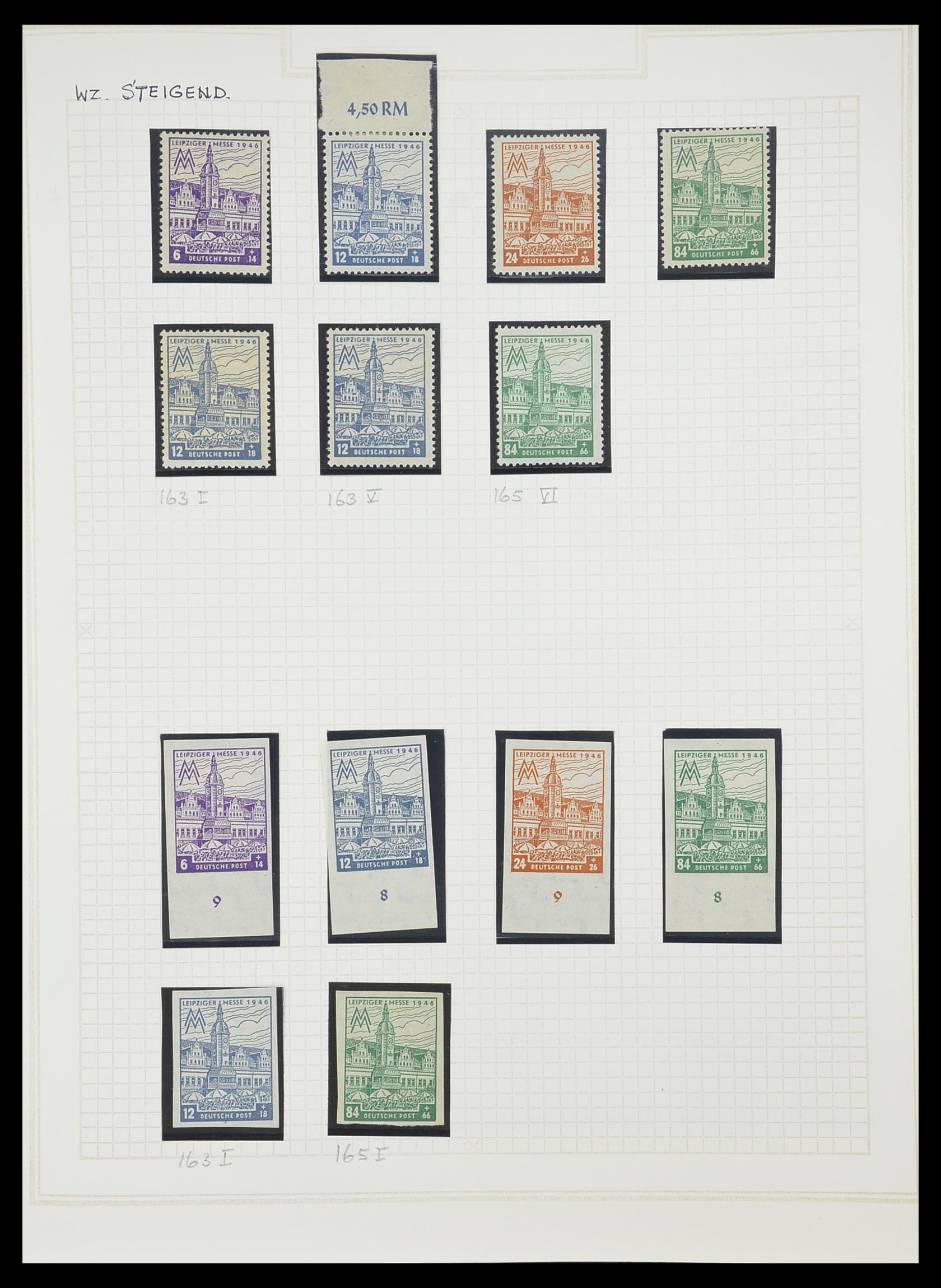 33698 038 - Postzegelverzameling 33698 Sovjet Zone 1945-1948.